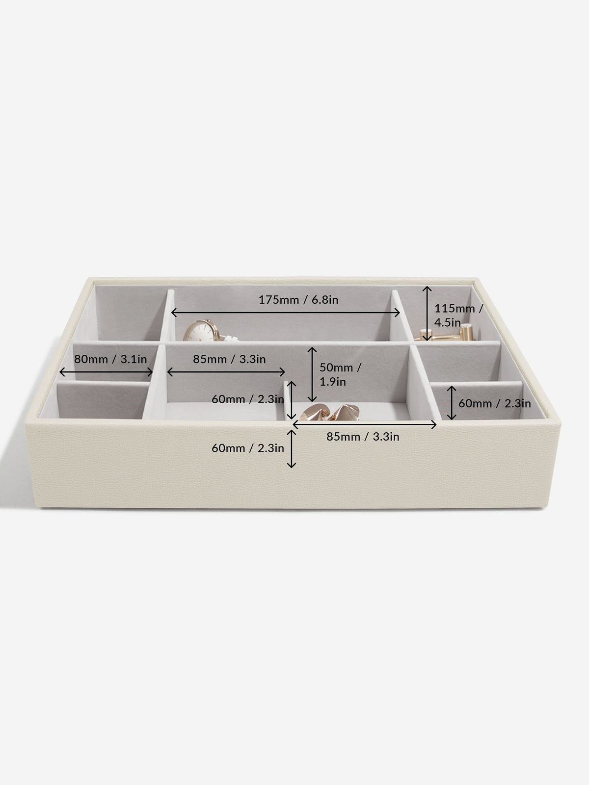 Stackers XL Horloge- & Accesoirelaag Havermout - Mystackers