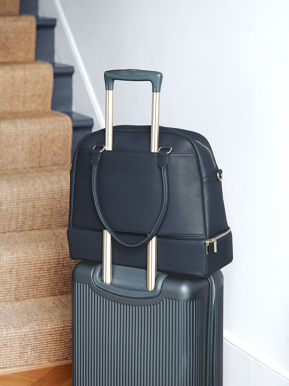 Stackers Handtas Marineblauw - Mystackers