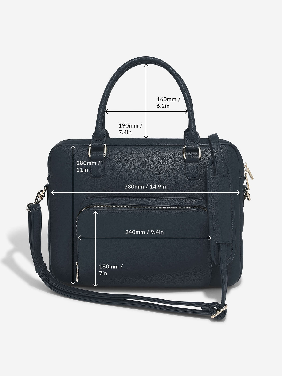Stackers Laptoptas Marineblauw - Mystackers