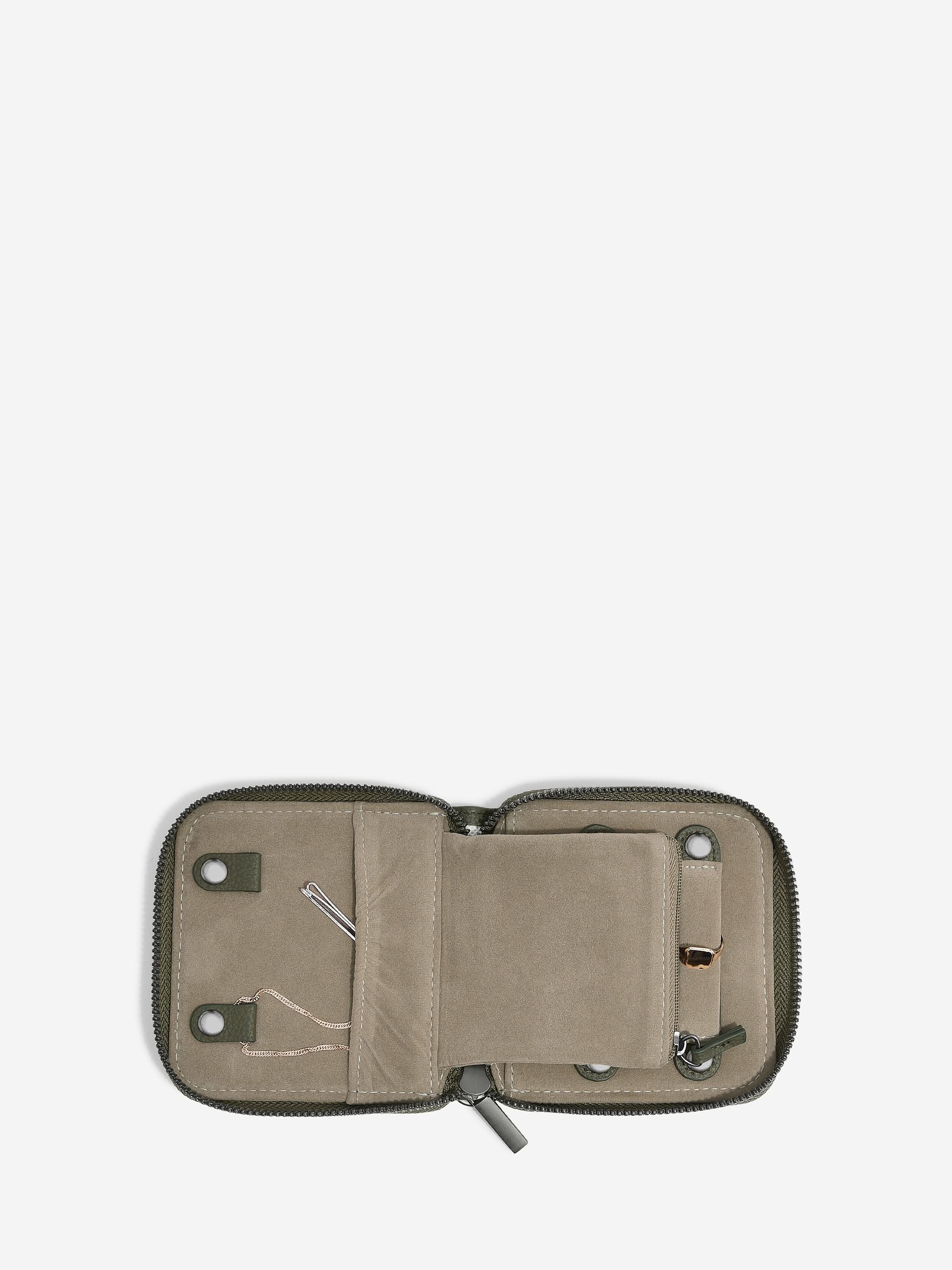 Stackers Compact Jewellery Roll Olijfgroen - Mystackers