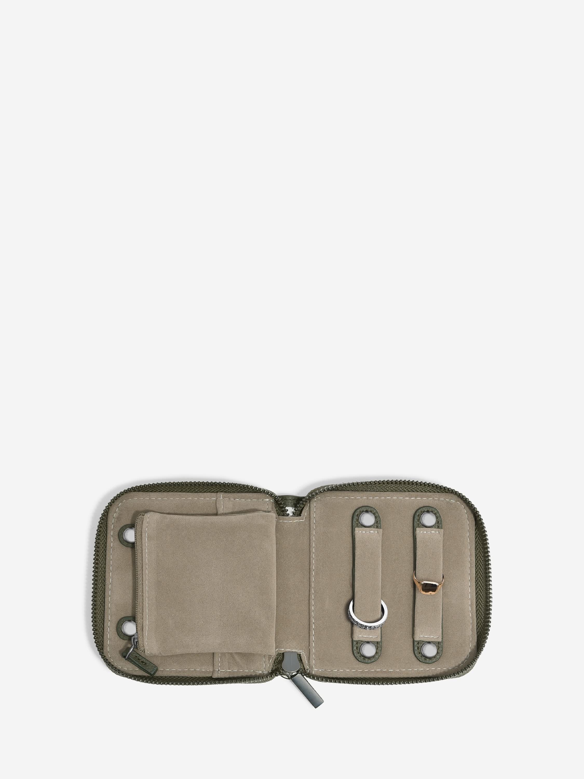 Stackers Compact Jewellery Roll Olijfgroen - Mystackers