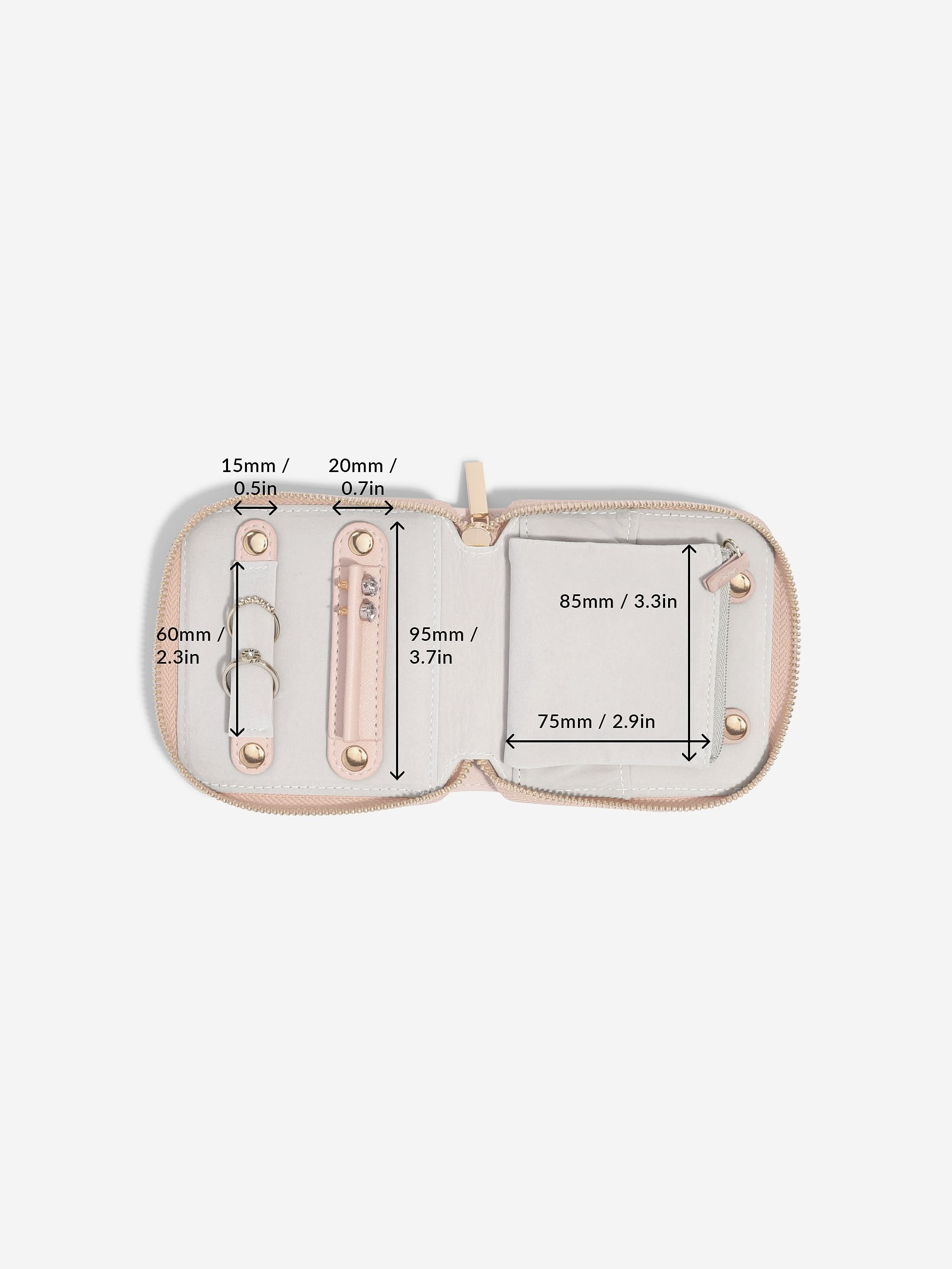 Stackers Compact Jewellery Roll Roze - Mystackers