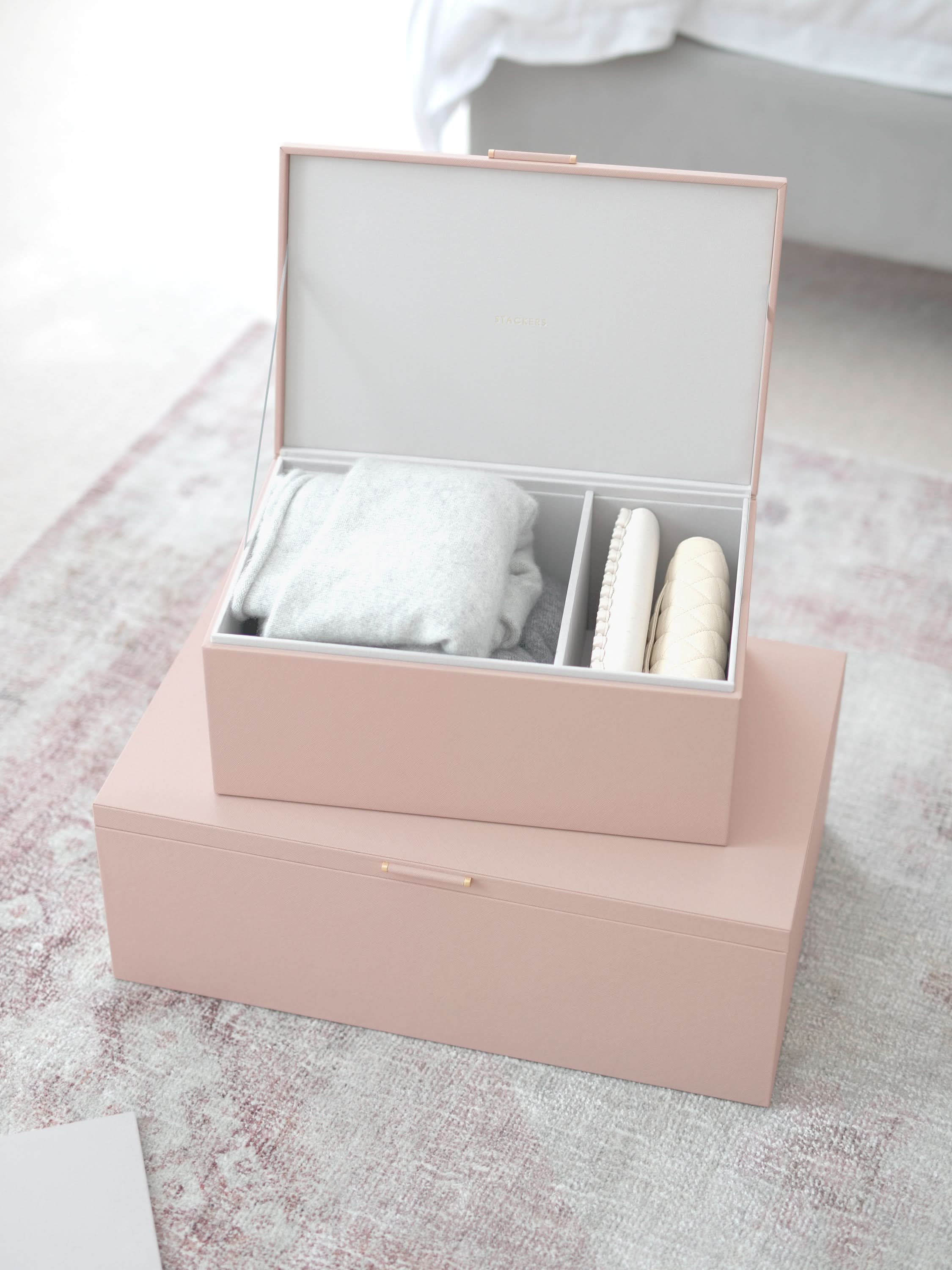 Stackers Opbergdozenset van twee Roze - Mystackers