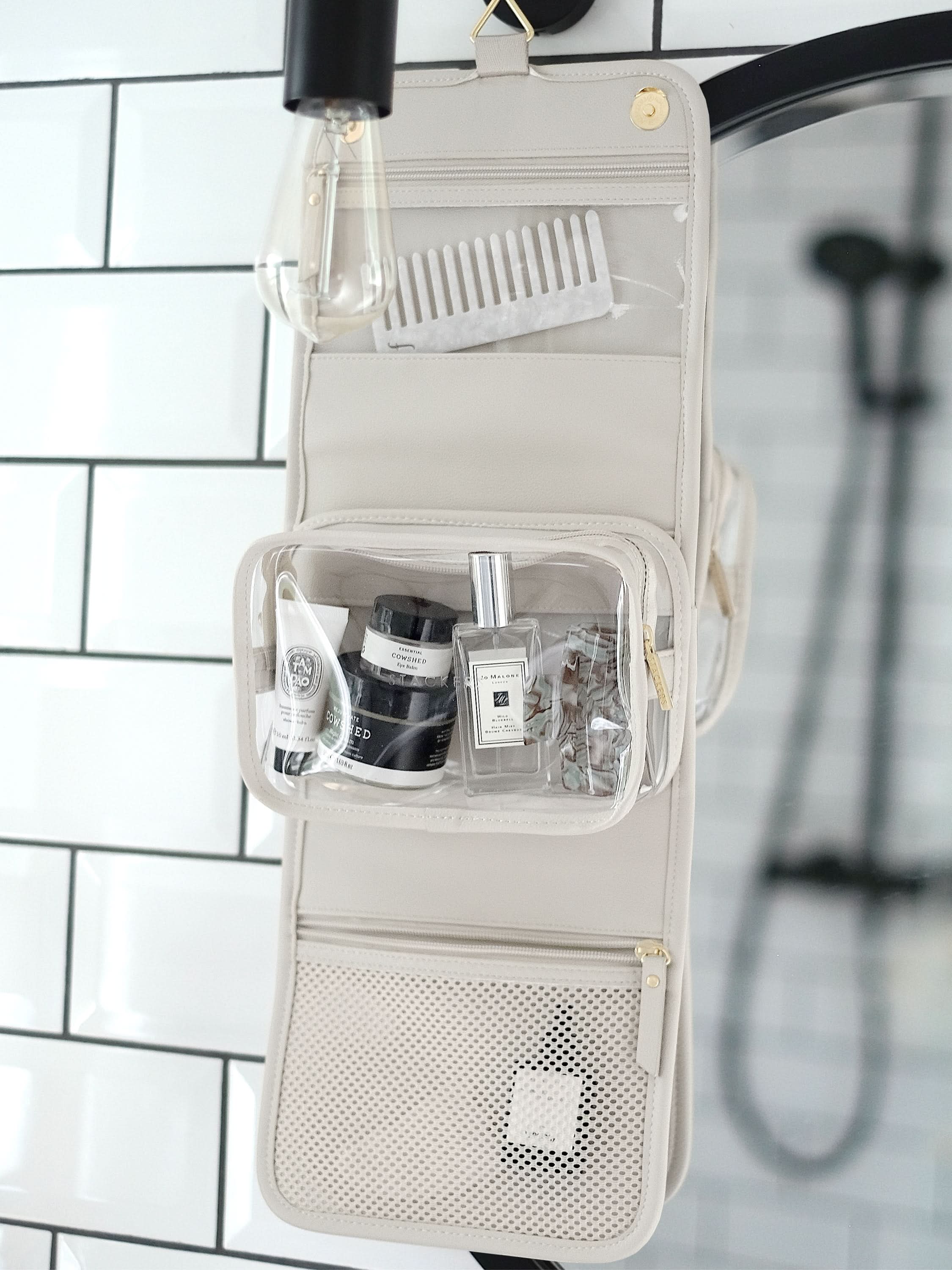 Stackers kleine hangende Toilettas Havermout - Mystackers