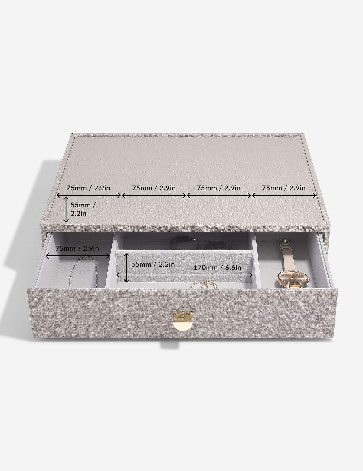 Stackers XL Accessoirelade Taupe - Mystackers