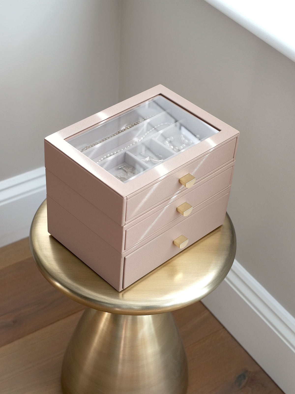 Stackers Klassieke Display Juwelendoos Set van 3 Roze - Mystackers
