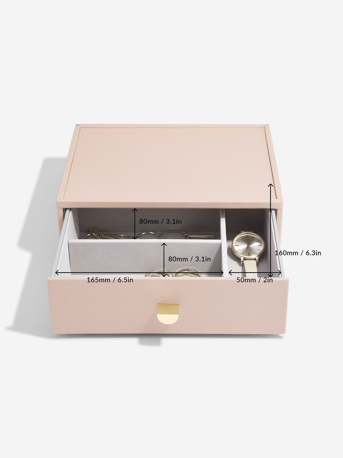 Stackers Klassieke Display Juwelendoos Set van 3 Roze - Mystackers