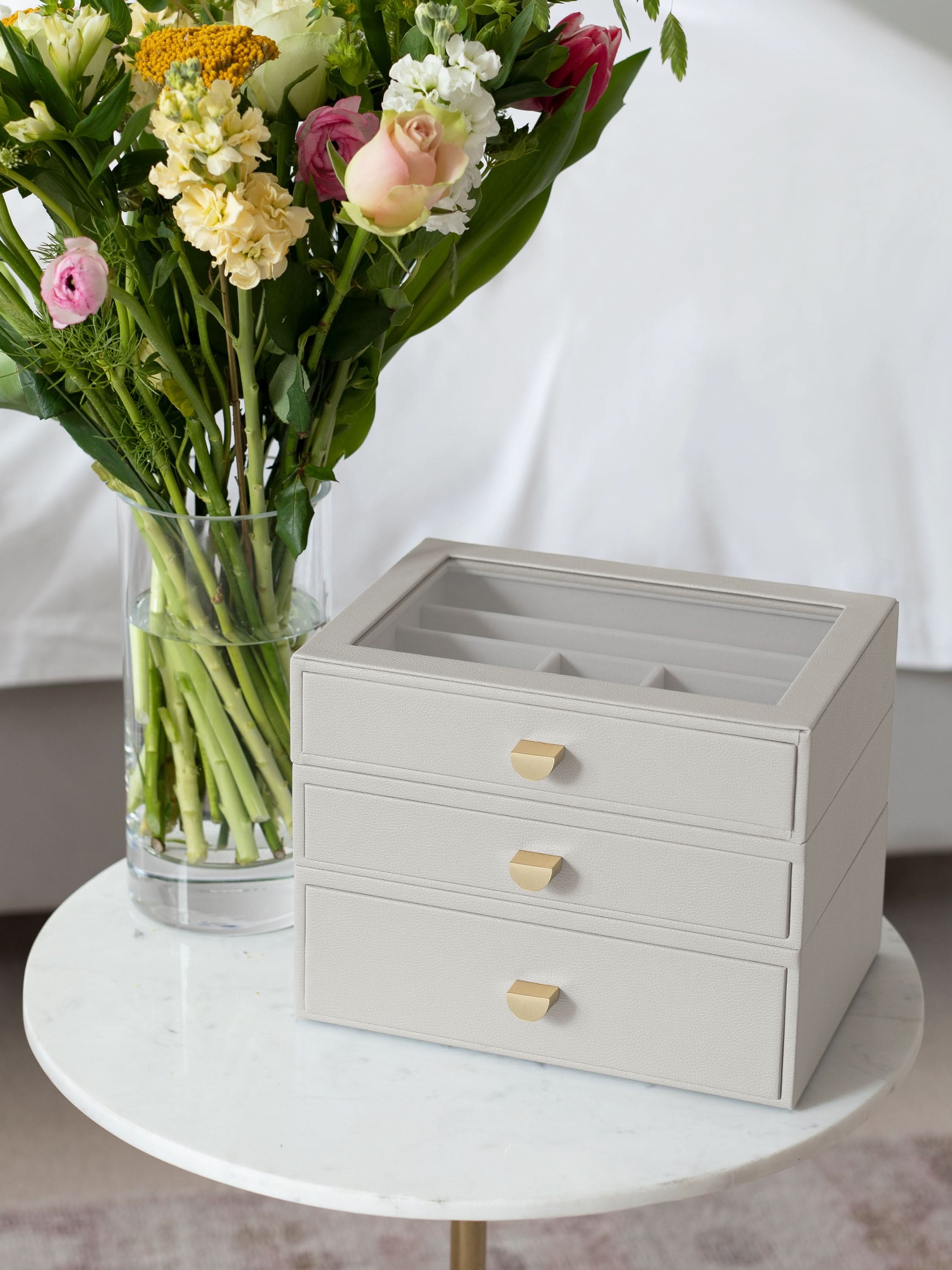 Stackers Klassieke Display Juwelendoos Set van 3 Havermout - Mystackers