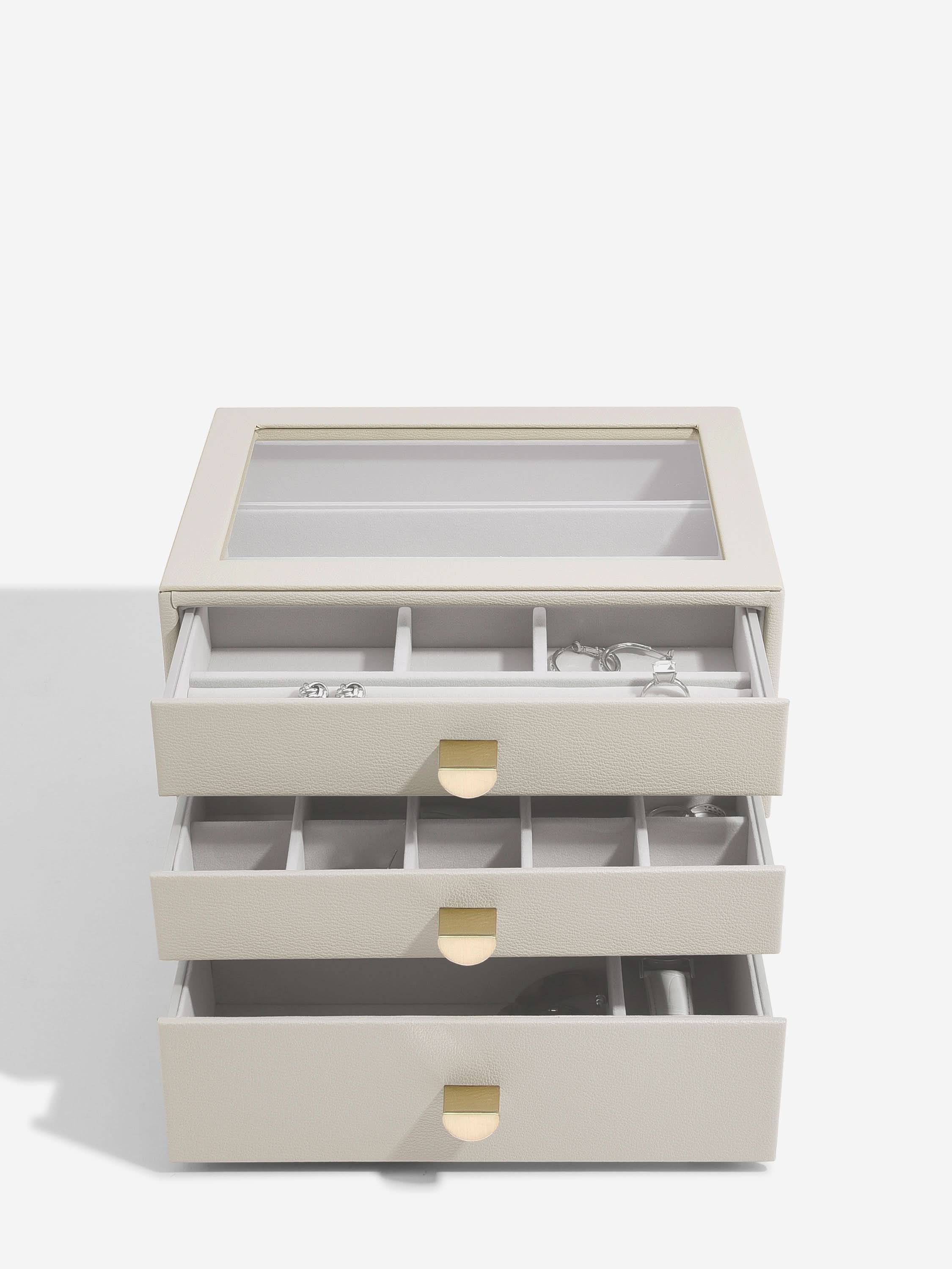 Stackers Klassieke Display Juwelendoos Set van 3 Havermout - Mystackers