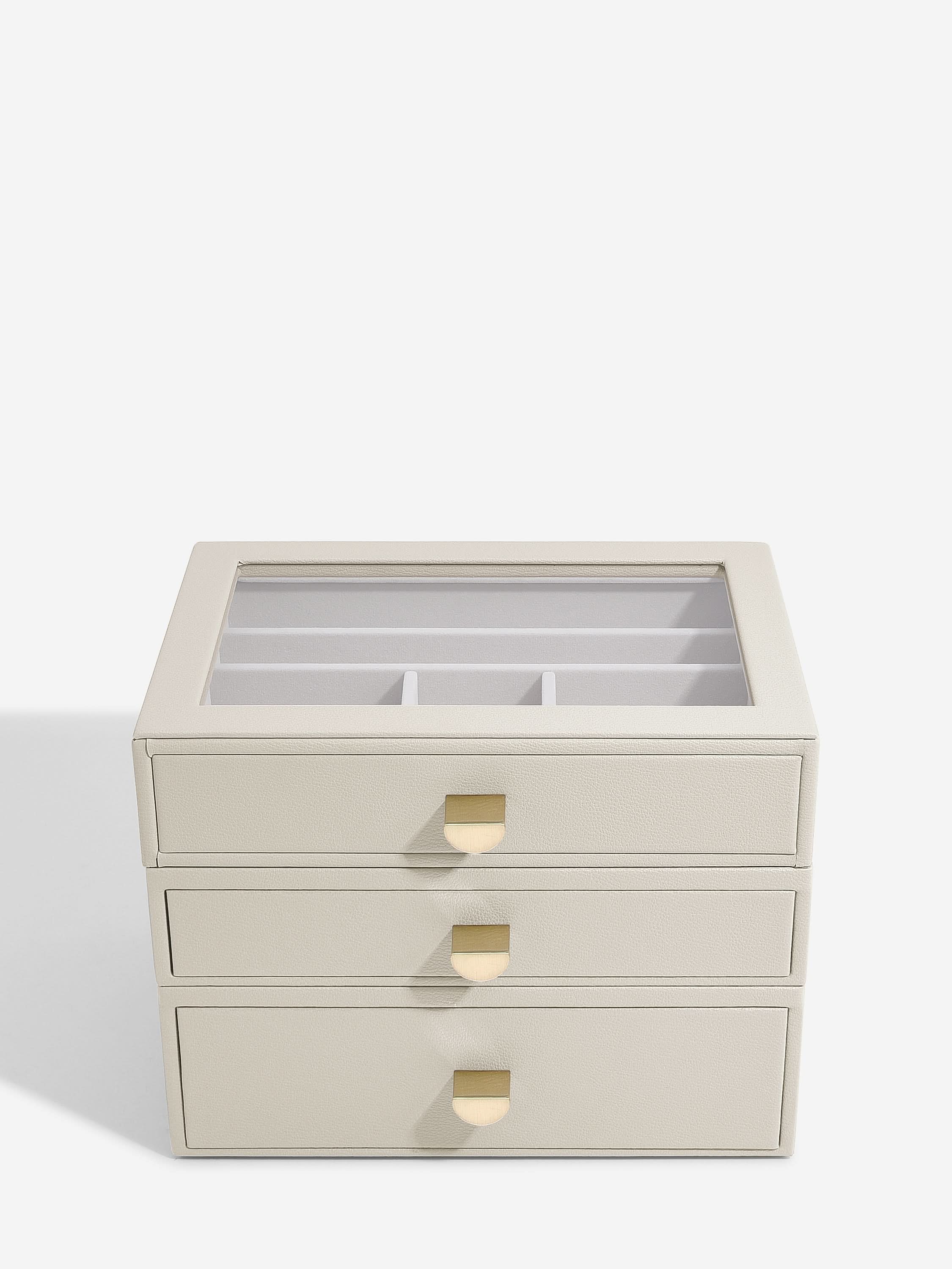 Stackers Klassieke Display Juwelendoos Set van 3 Havermout - Mystackers