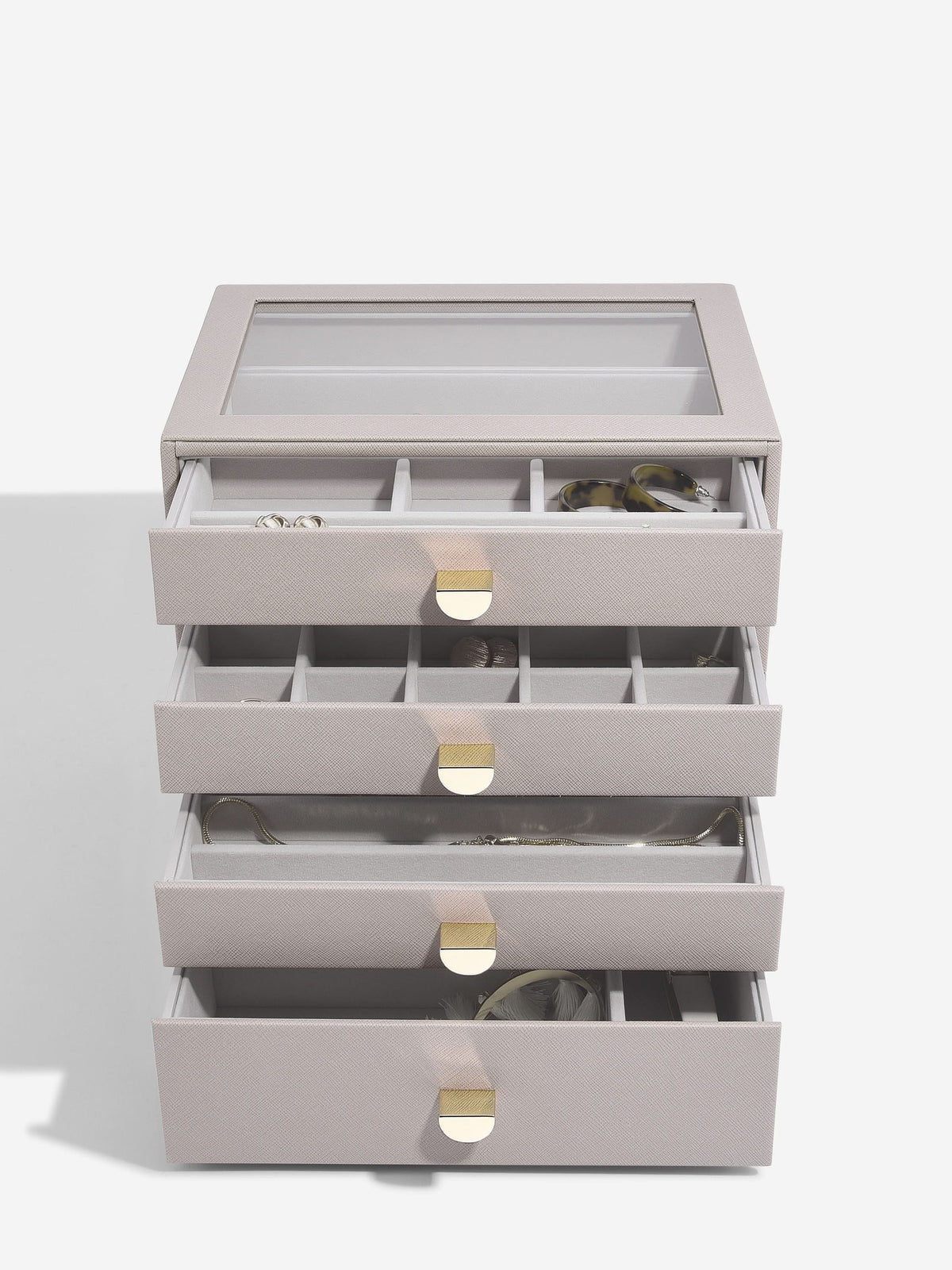 Stackers Klassieke Display Juwelendoos Set van 4 Taupe - Mystackers