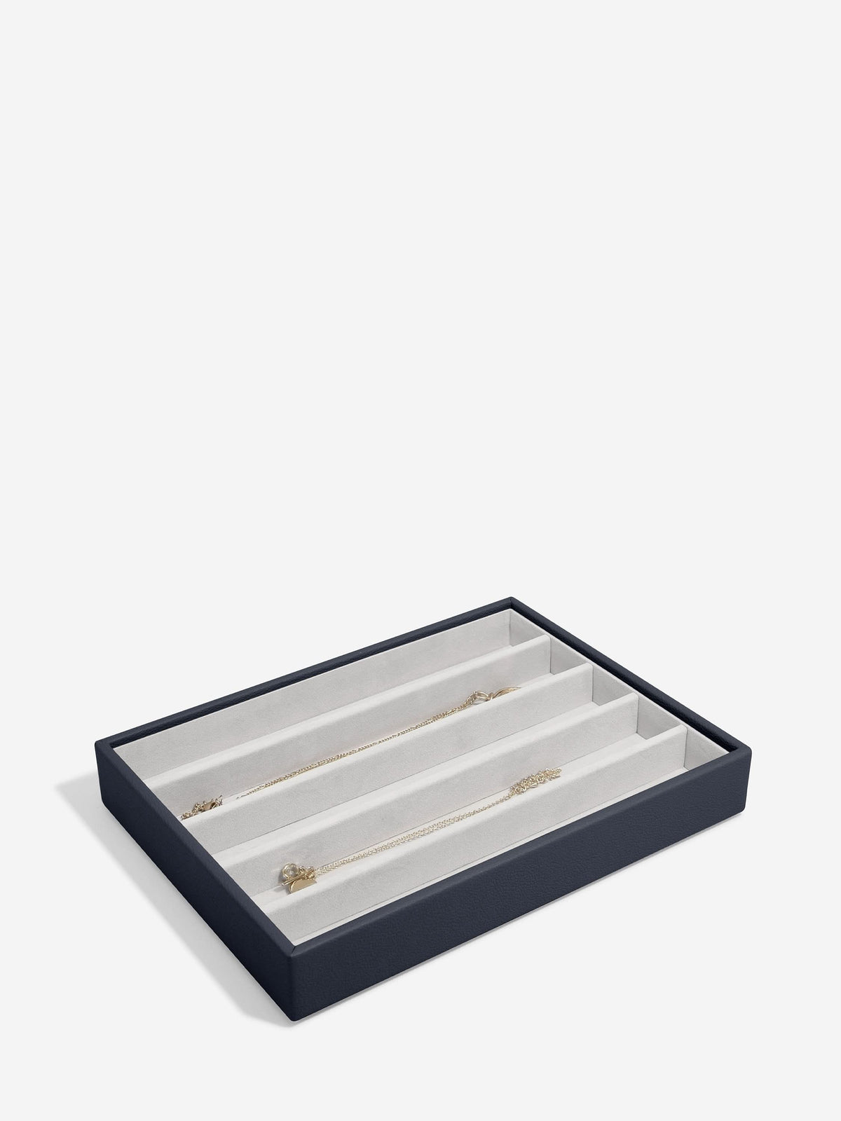 Stackers Halskettingenlaag voor Klassieke Juwelendoos Marineblauw - Mystackers