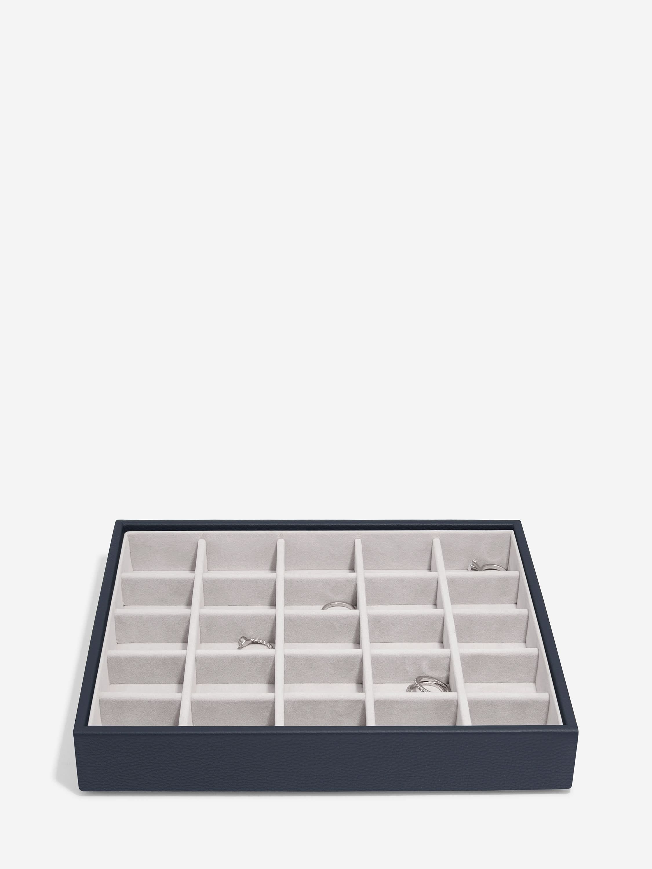 Stackers Klassieke Juwelendoos Set van 4 Marineblauw - Mystackers
