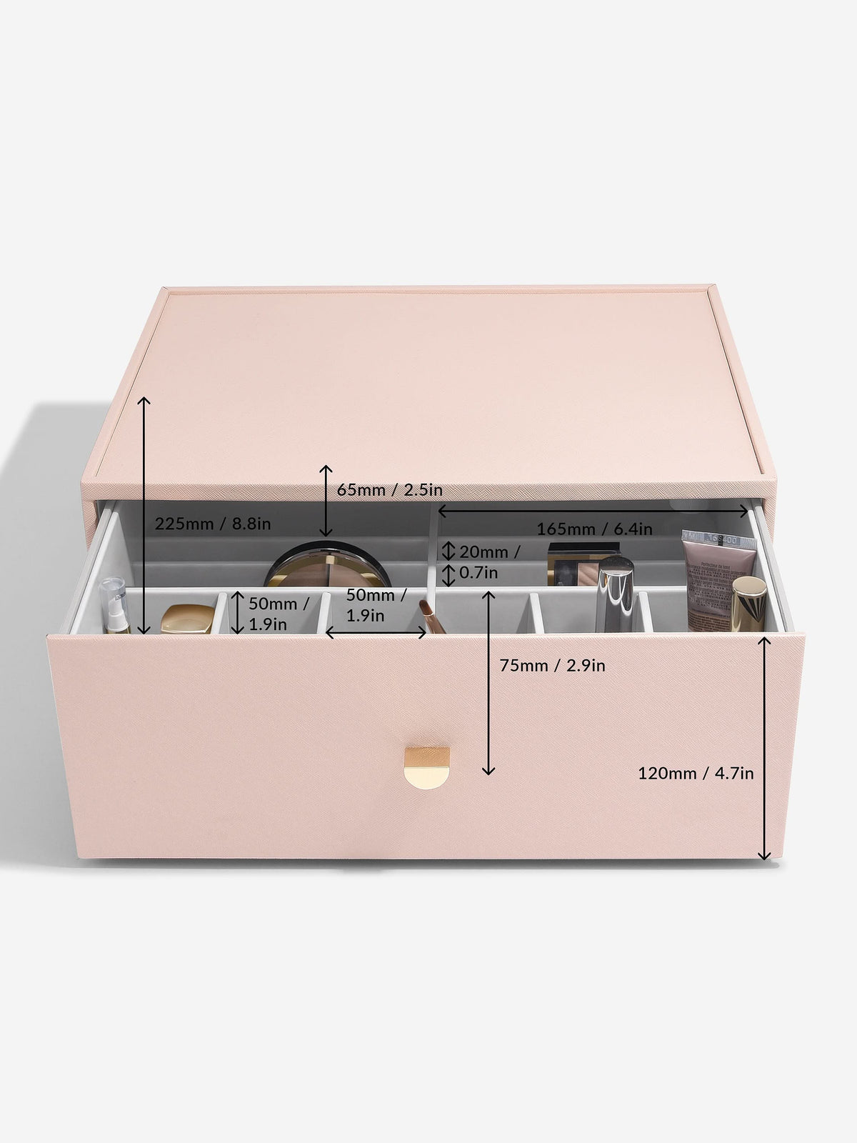 Stackers Supergrote Makeup Organizer Lade Roze - Mystackers