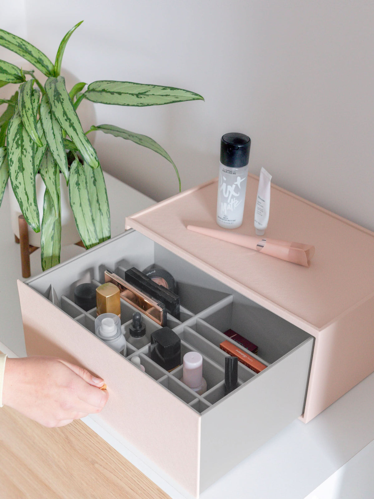 Stackers Supergrote Makeup Organizer Lade Roze - Mystackers