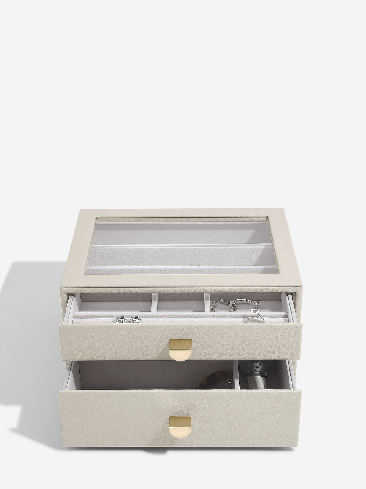 Stackers Klassieke Display Juwelendoos Set van 2 Havermout - Mystackers