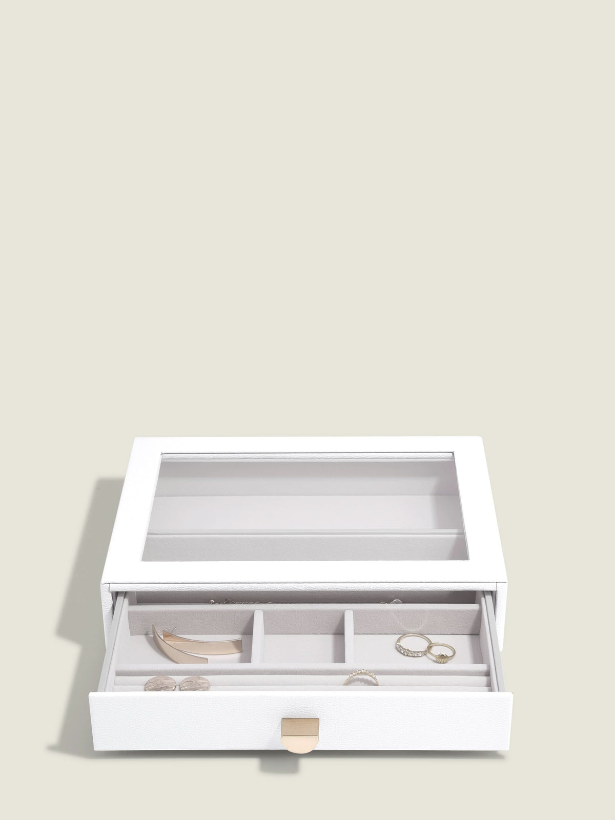Stackers Klassieke Display Juwelendoos Set van 2 Wit - Mystackers