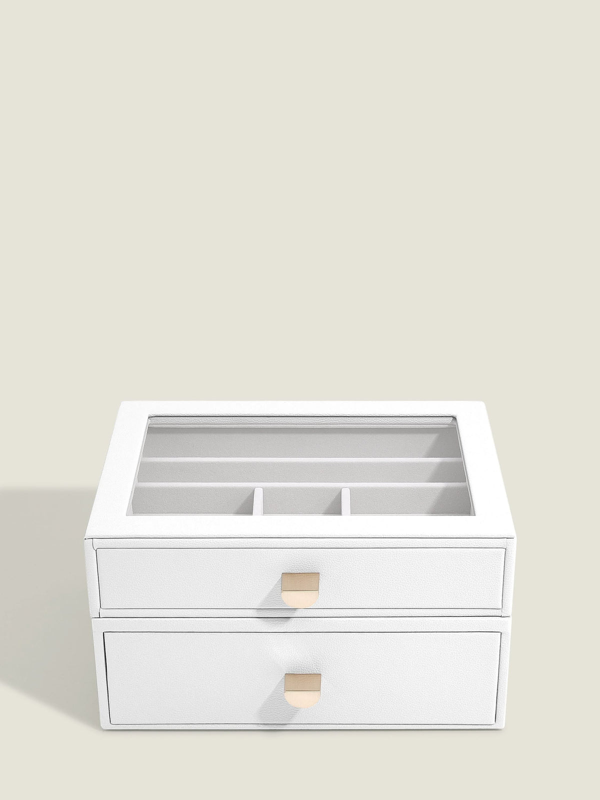 Stackers Klassieke Display Juwelendoos Set van 2 Wit - Mystackers