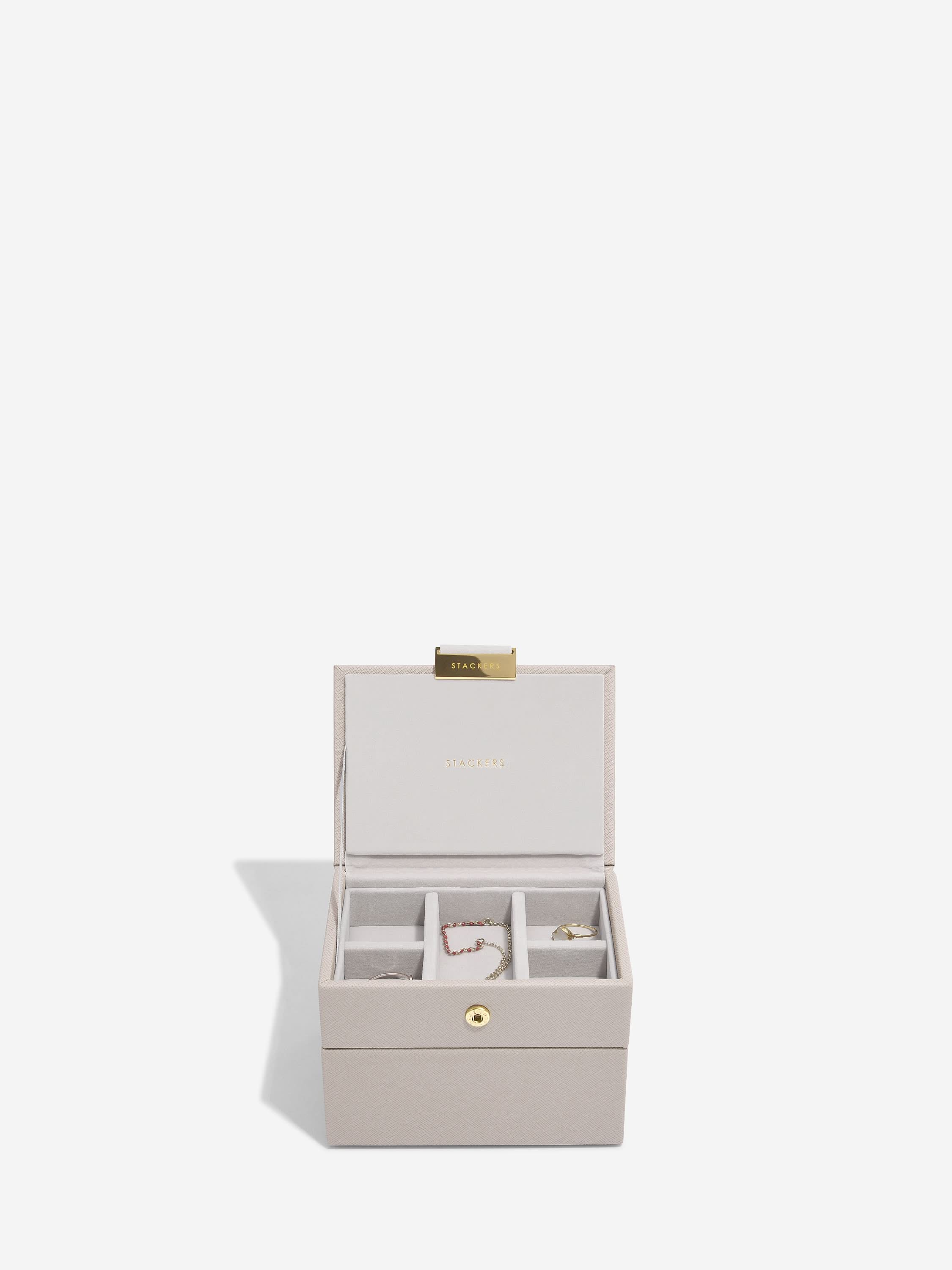 Stackers Micro Juwelendoos Set van 2 Taupe - Mystackers