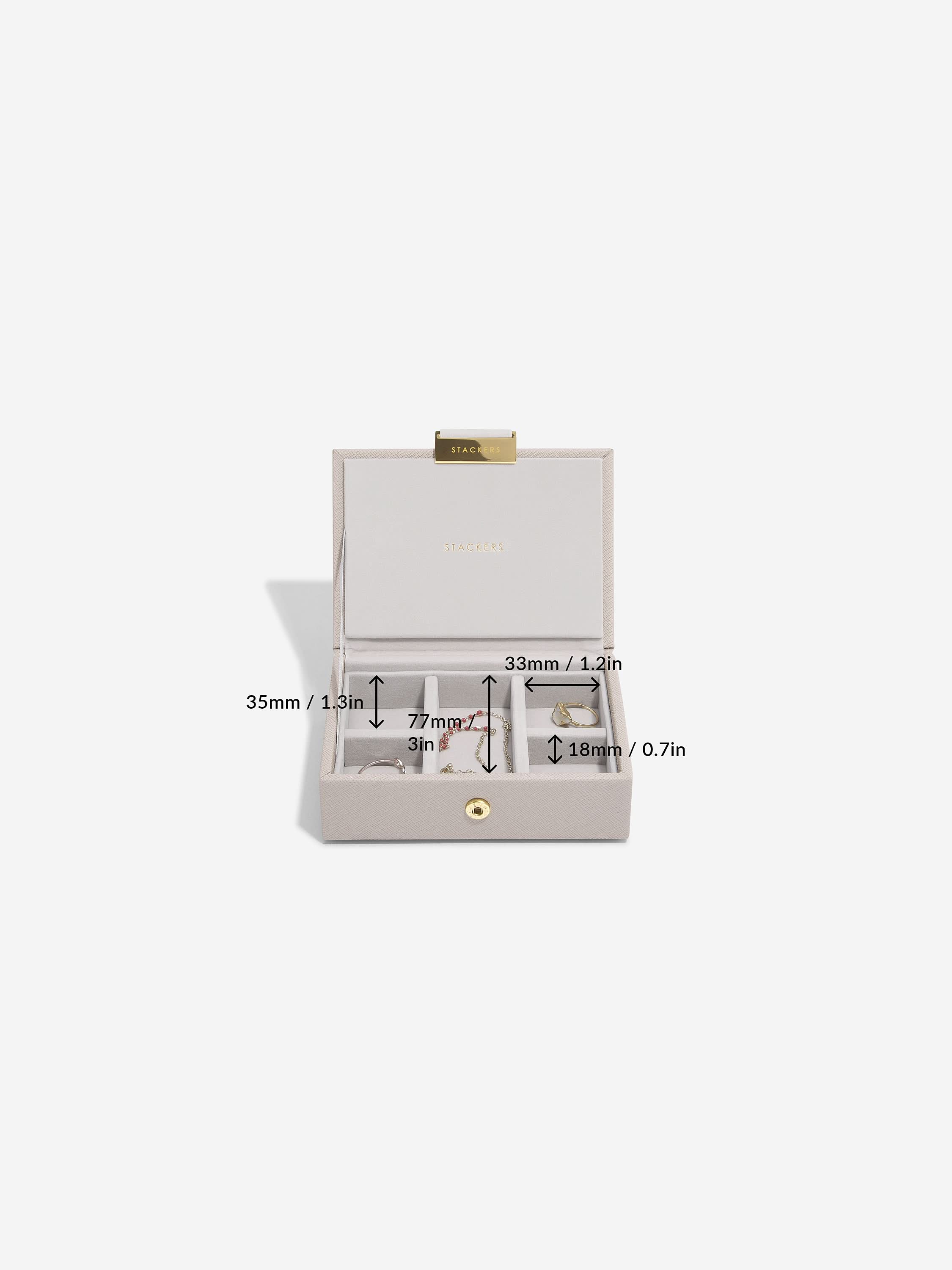 Stackers Micro Juwelendoos Set van 2 Taupe - Mystackers