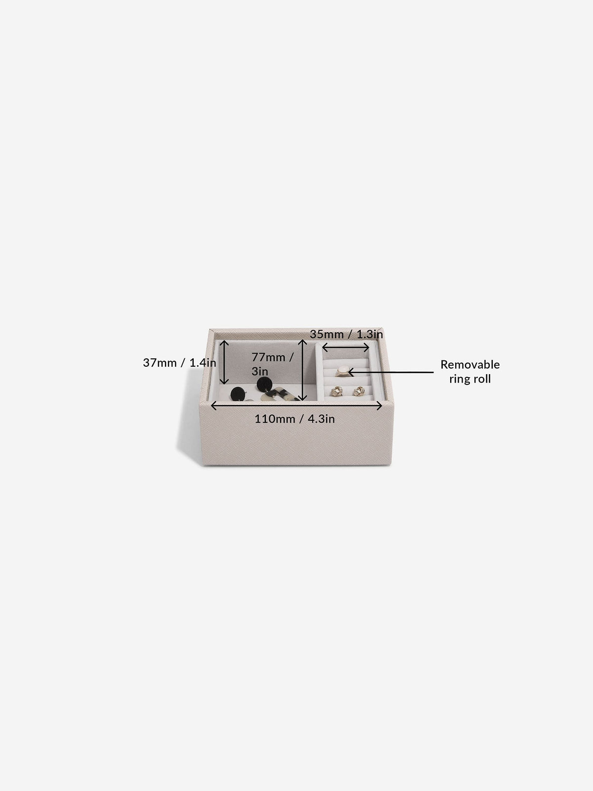 Stackers Micro Juwelendoos Set van 2 Taupe - Mystackers