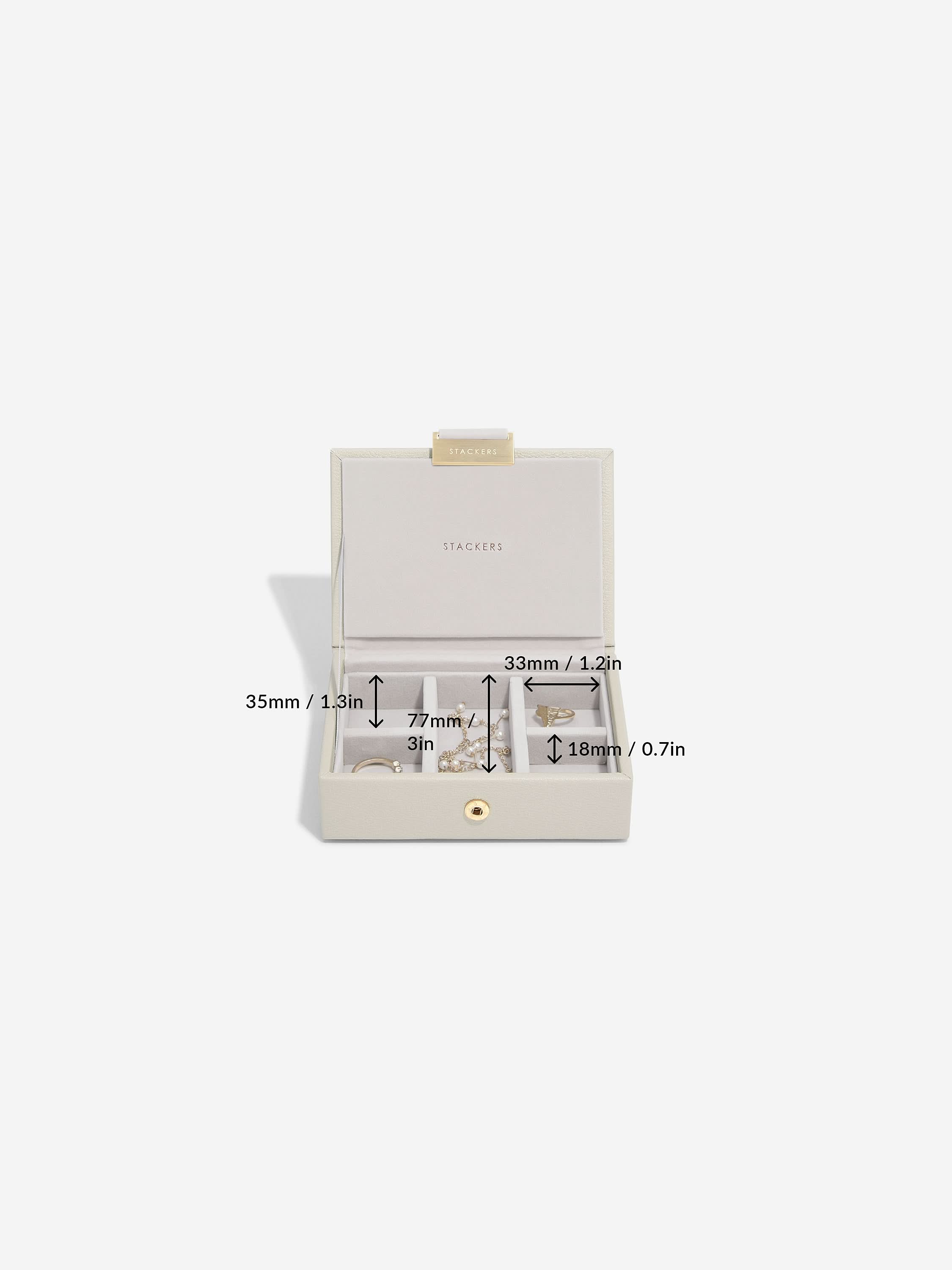 Stackers Micro Juwelendoos Set van 2 Havermout - Mystackers