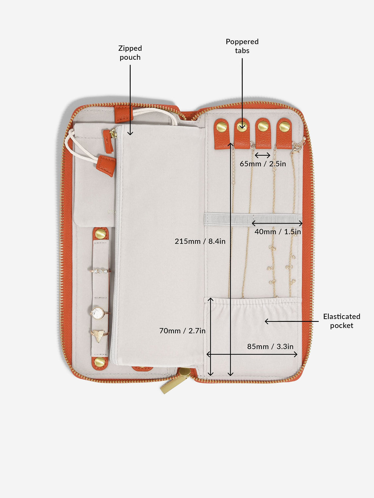 Stackers Jewellery Roll Oranje - Mystackers
