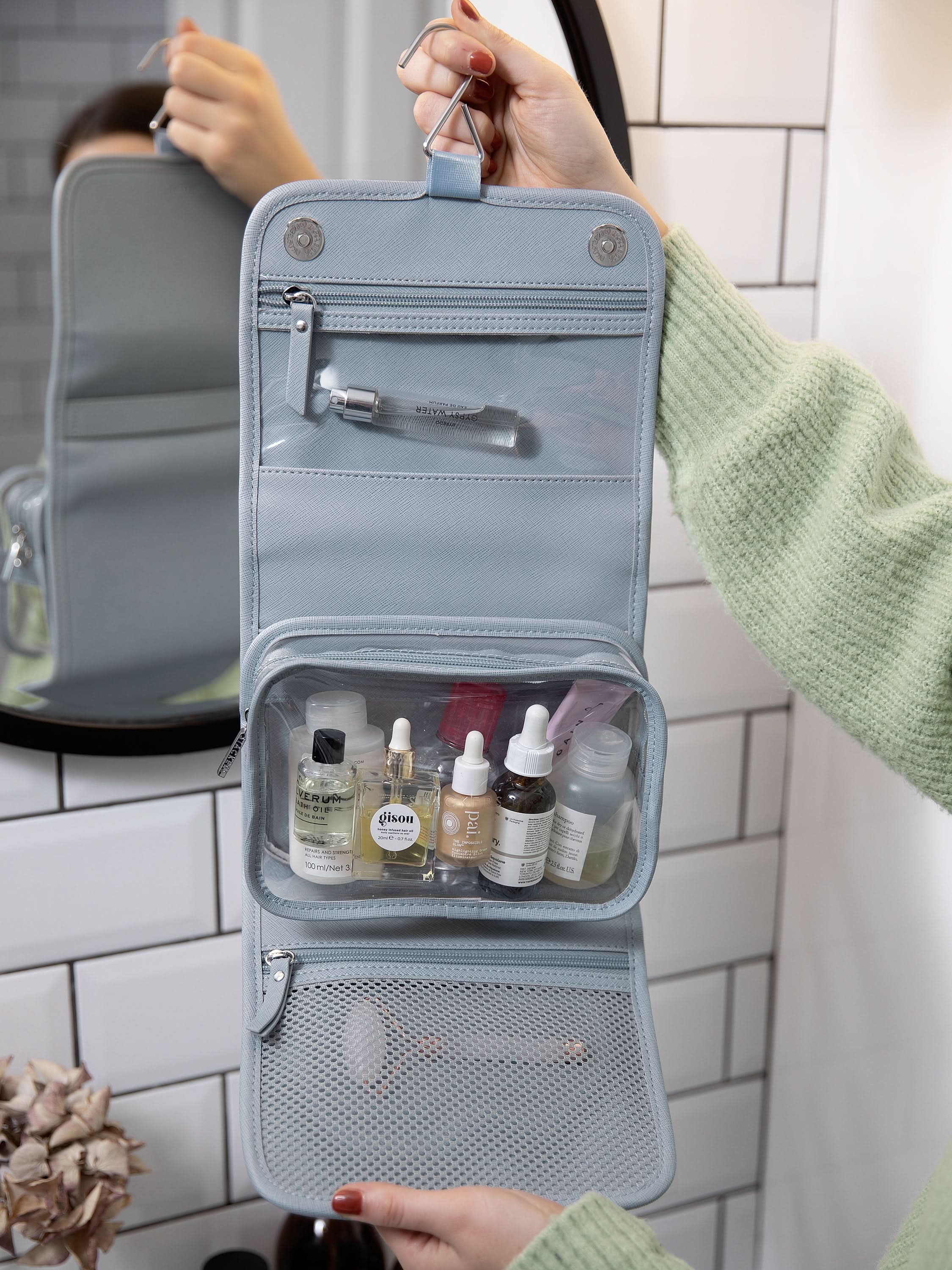 Stackers kleine hangende Toilettas Blauw - Mystackers