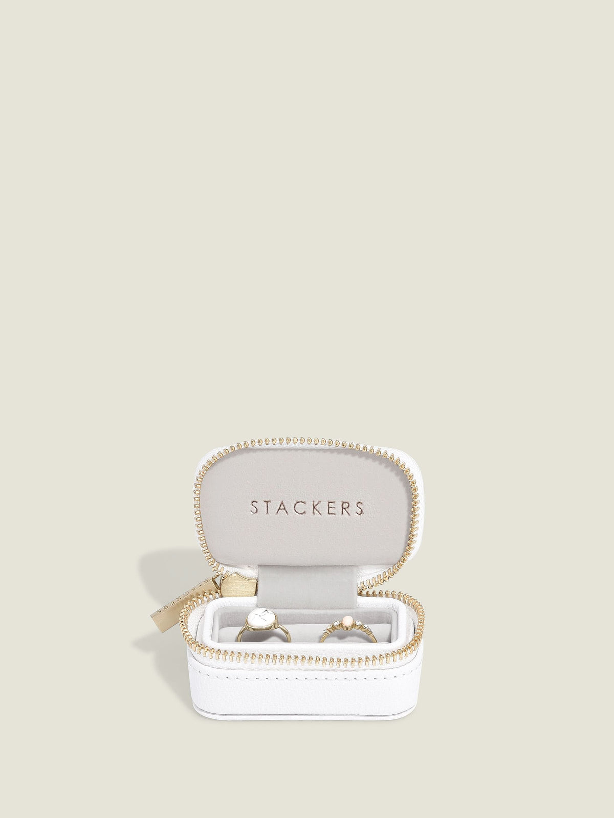 Stackers Petite Ringdoosje Wit - Mystackers