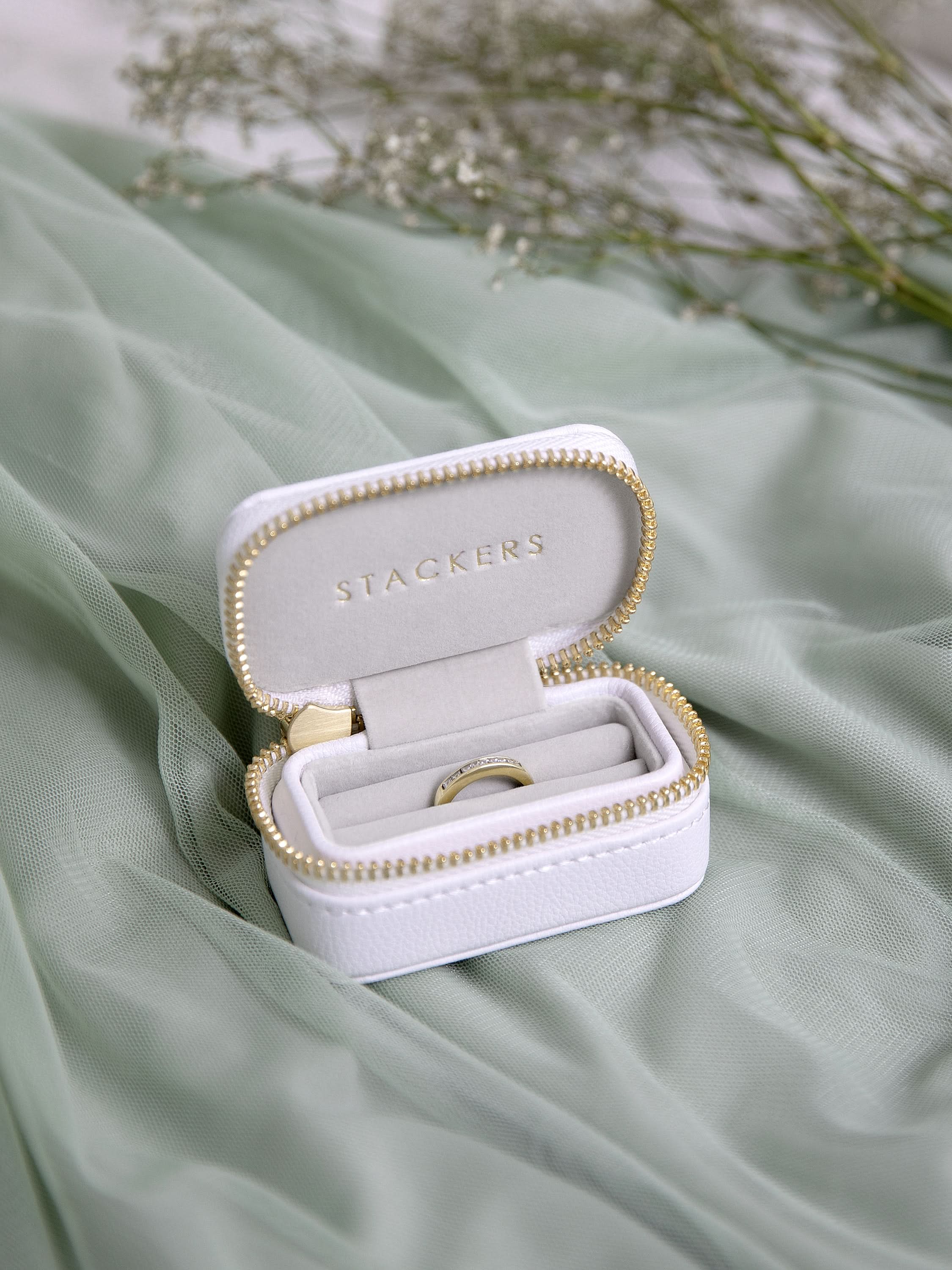 Stackers Petite Ringdoosje Wit - Mystackers