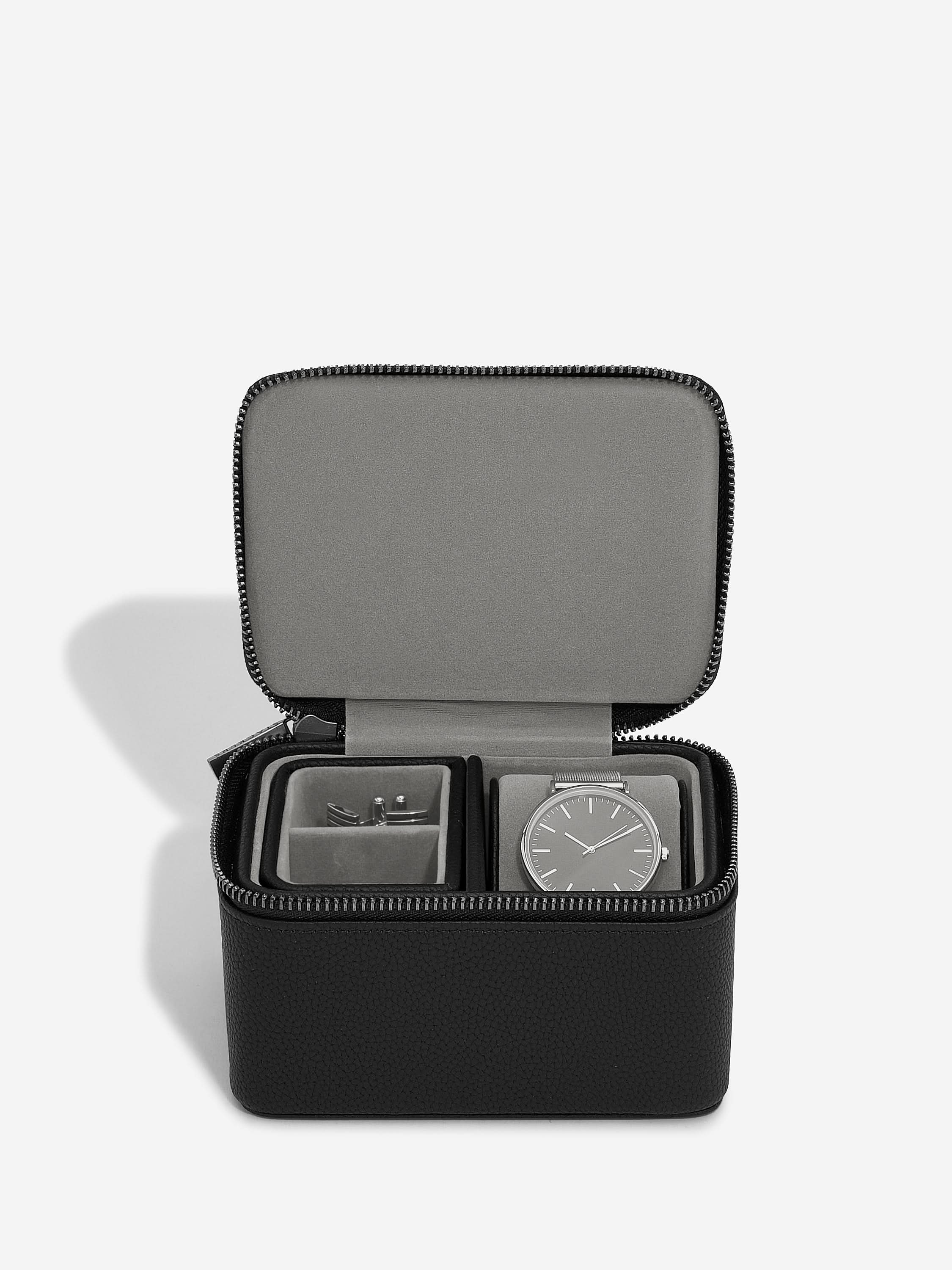 Stackers Horloge & Manchetknopendoosje Zwart - Mystackers