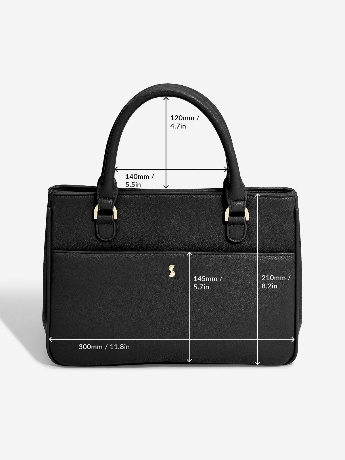 Stackers Kleine Handtas Zwart - Mystackers