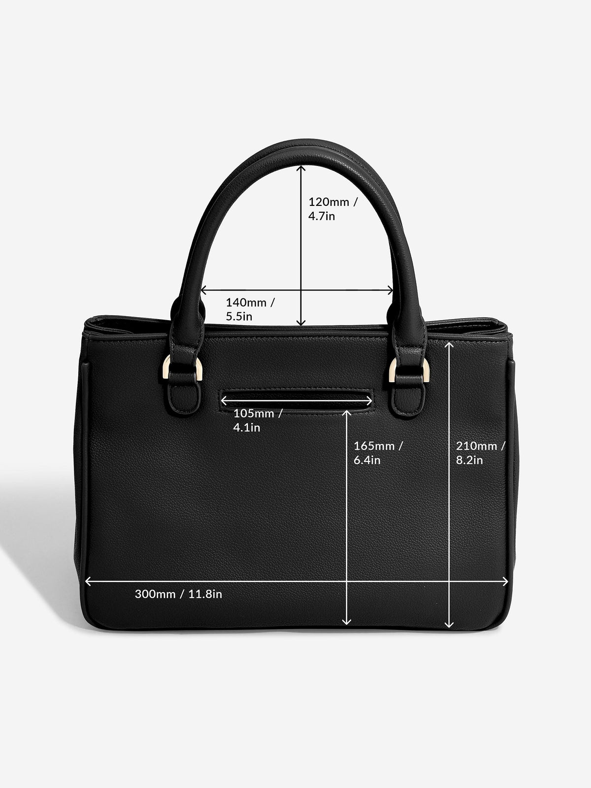 Stackers Kleine Handtas Zwart - Mystackers