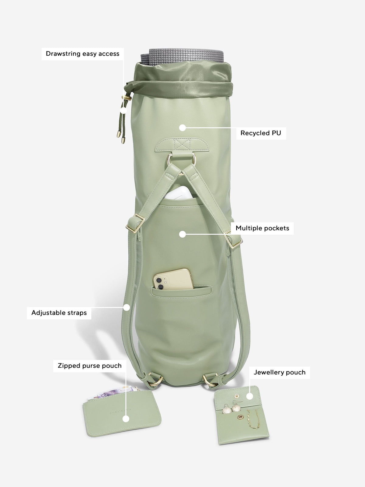 Stackers Yoga Bag Mosgroen - Mystackers