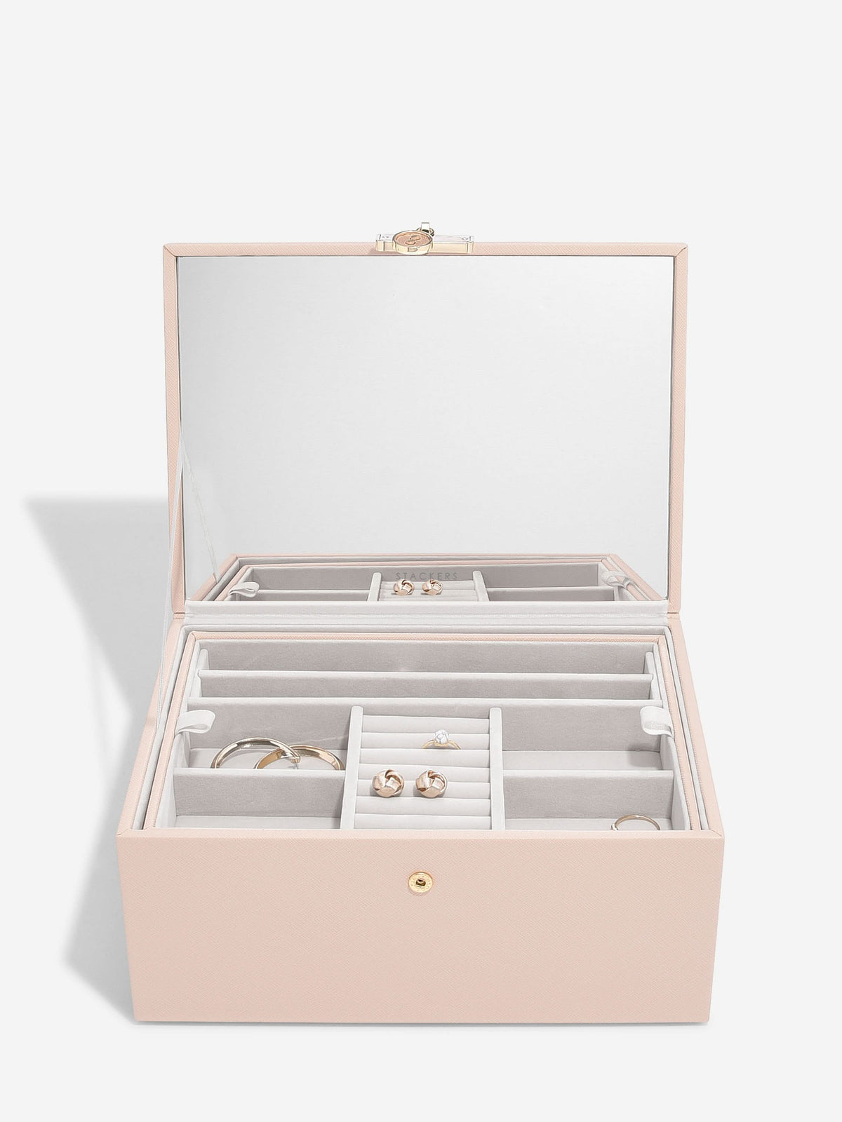 Stackers Luxe Klassieke Juwelendoos Roze - Mystackers