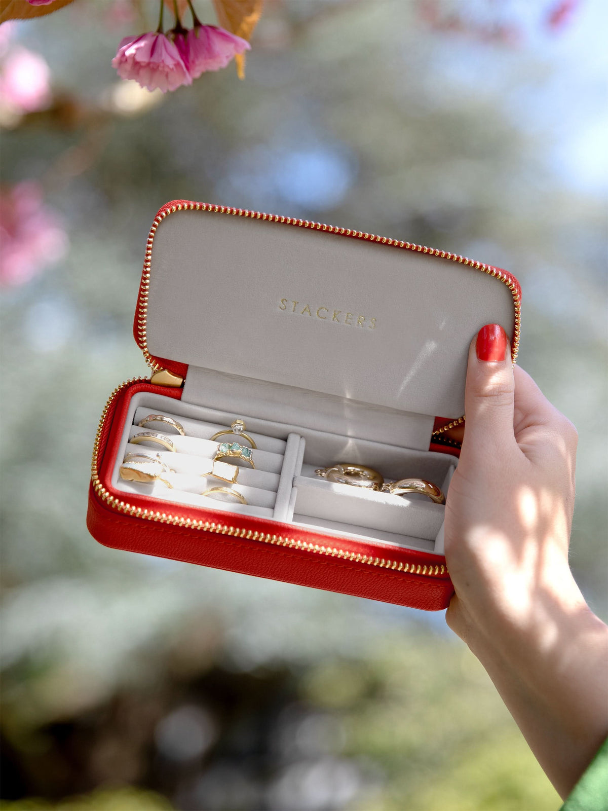 Stackers Medium Travel box Rood - Mystackers