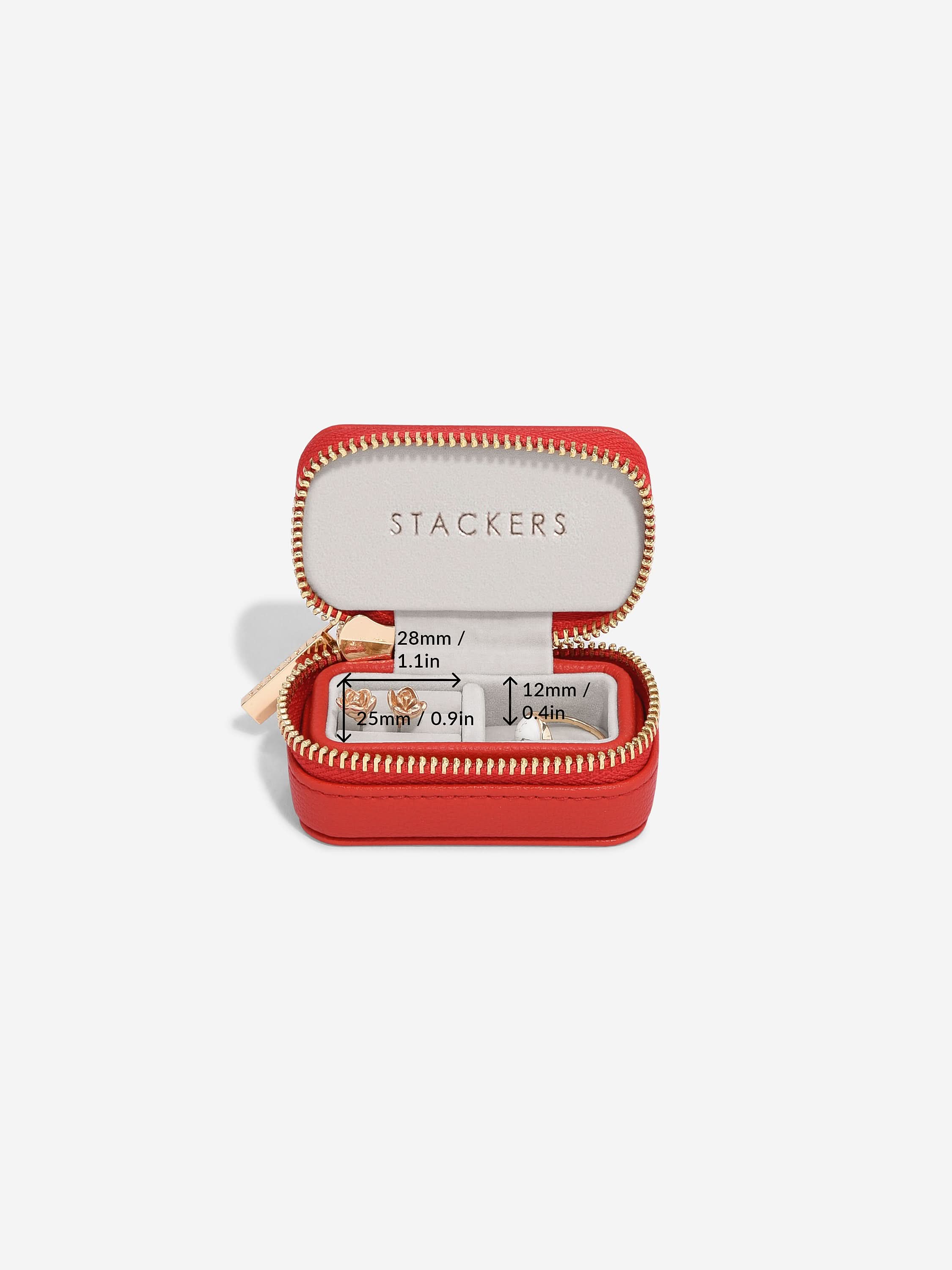 Stackers Petite Juwelendoosje Rood - Mystackers
