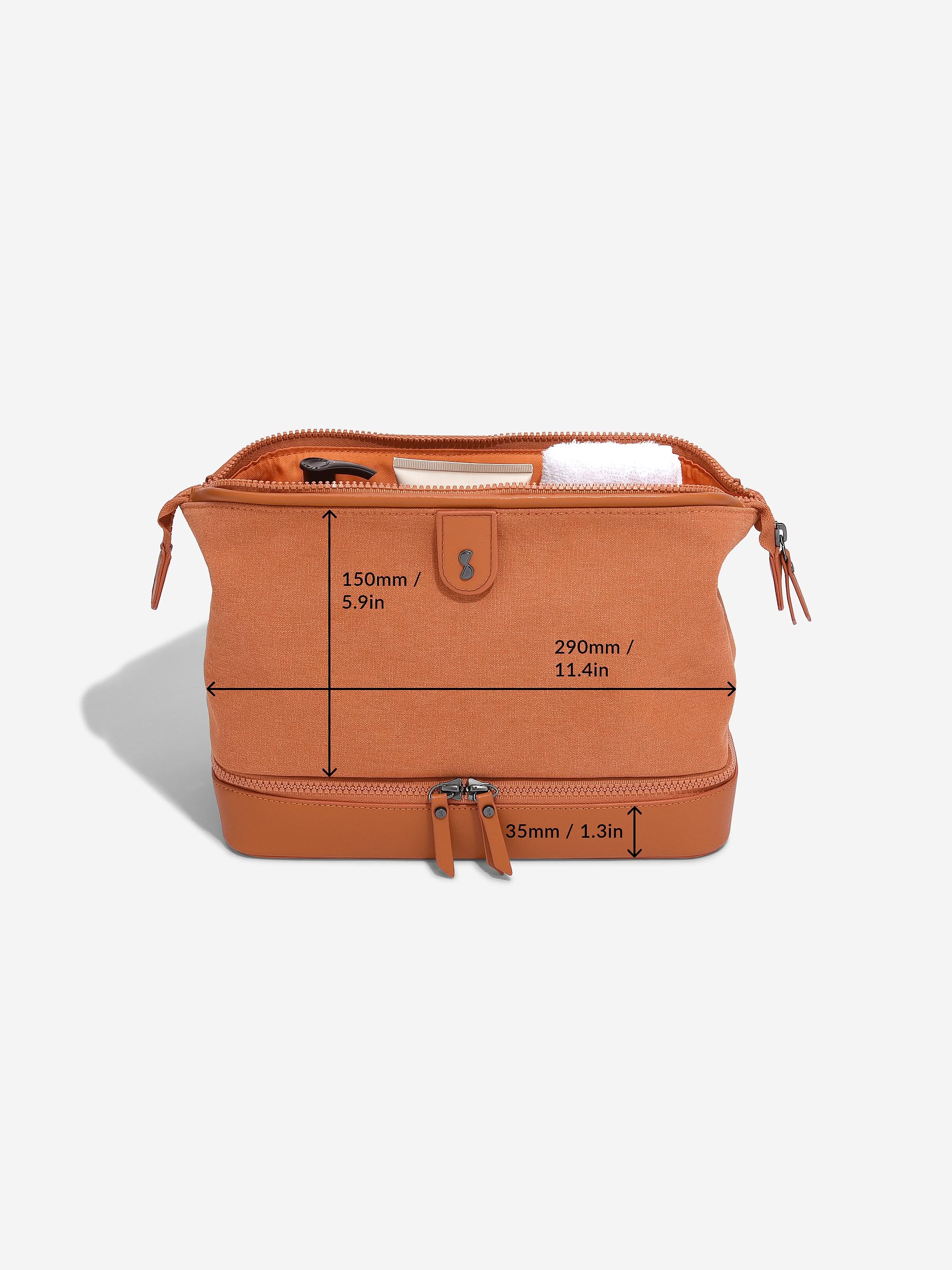 Stackers Toilettas Oranje Canvas - Mystackers