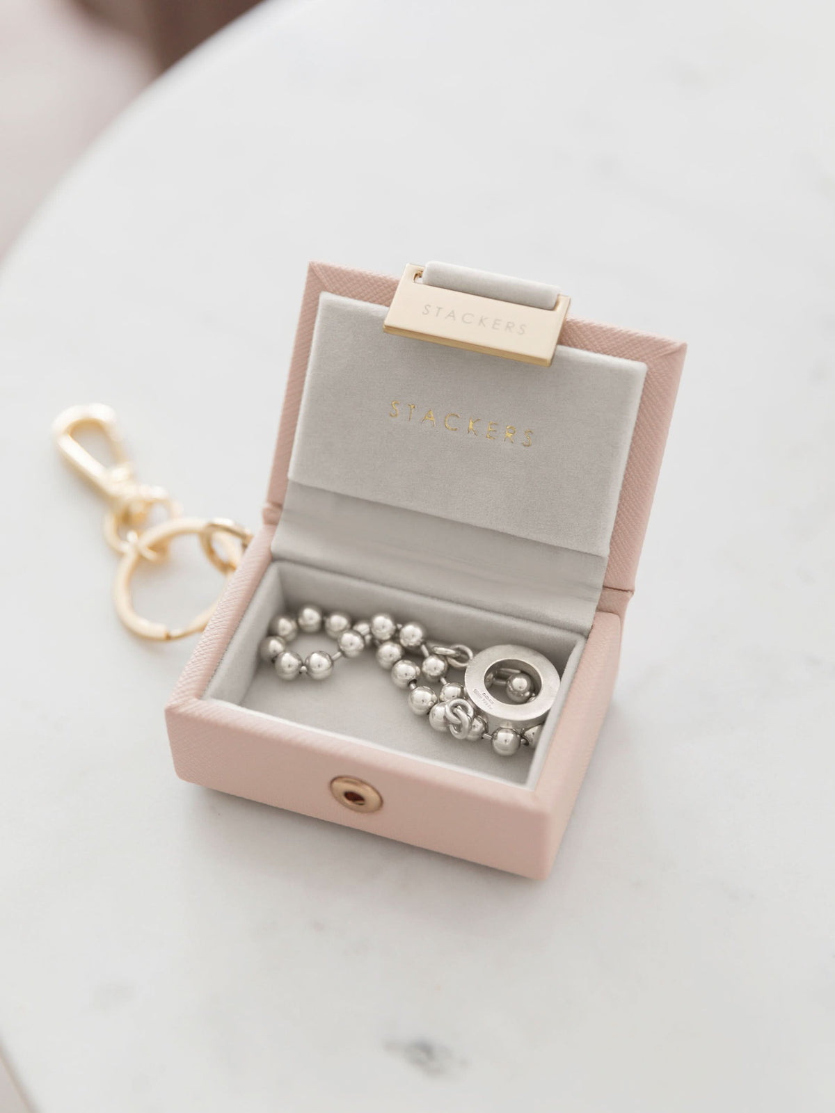 Stackers Juwelendoos Sleutelhanger Roze - Mystackers