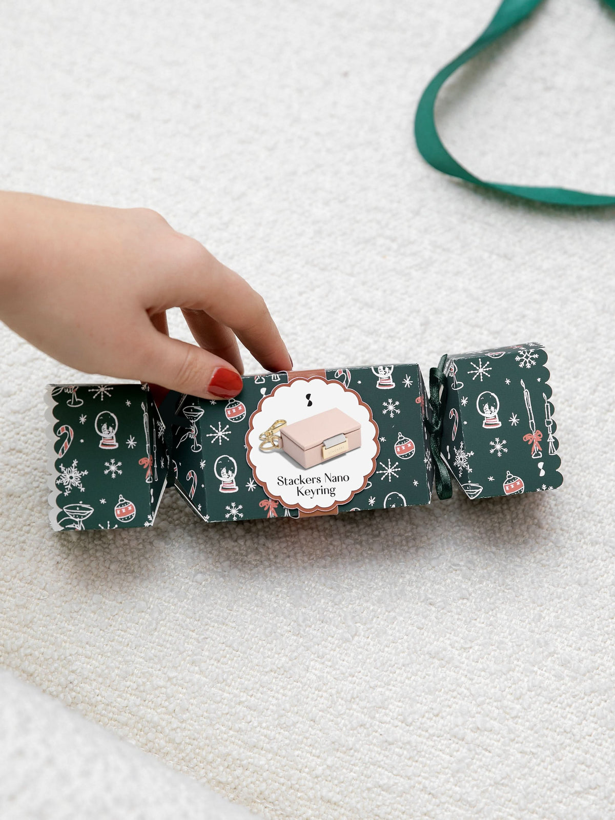 Stackers Juwelendoos Sleutelhanger in Feestcracker Roze - Mystackers