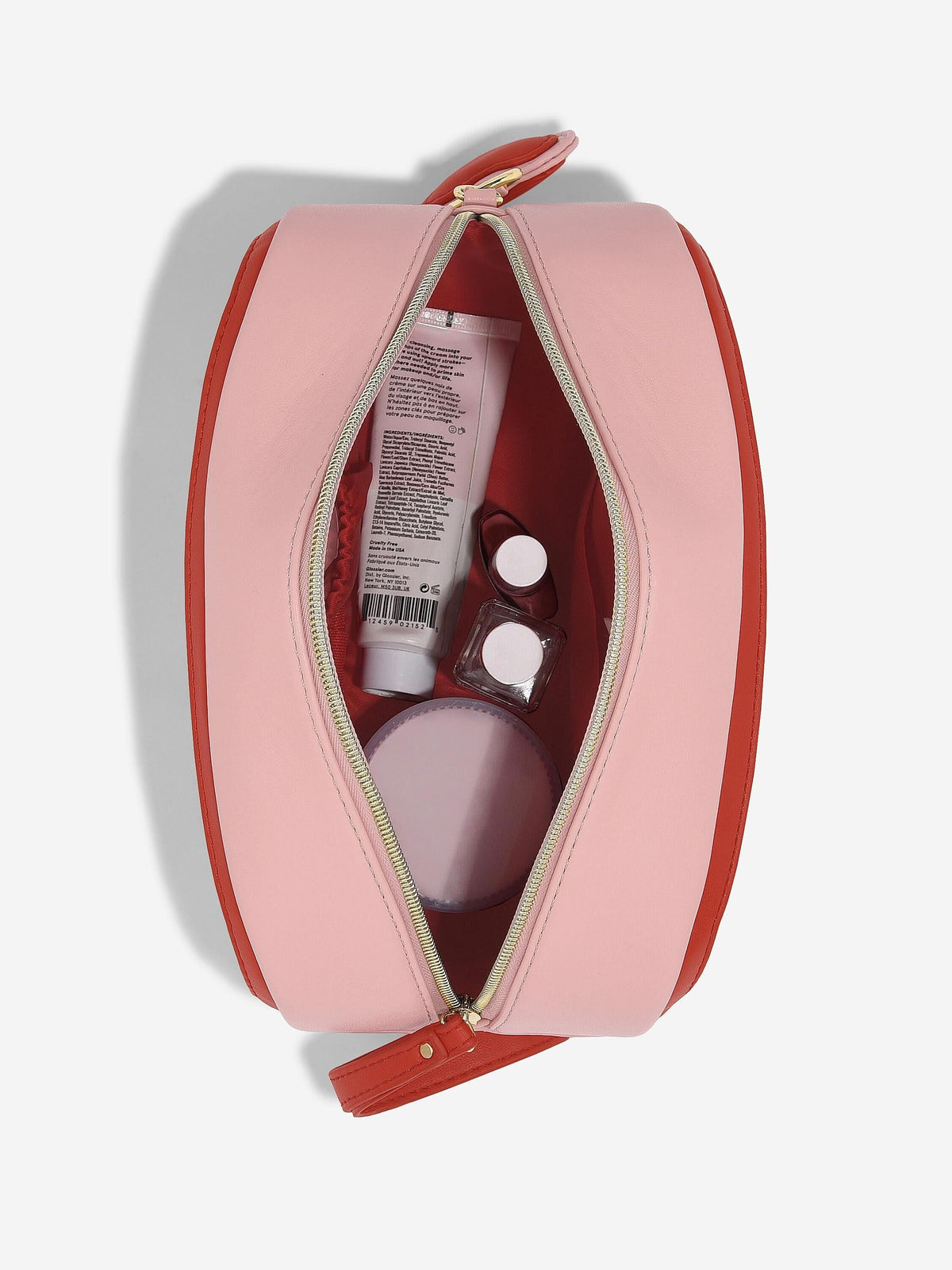 Stackers Toilettas met hartvormige sleutelhanger Roze - Mystackers