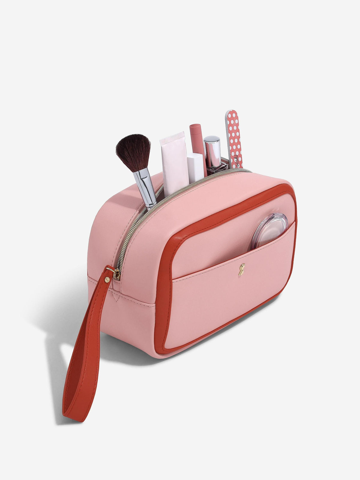 Stackers Toilettas met hartvormige sleutelhanger Roze - Mystackers