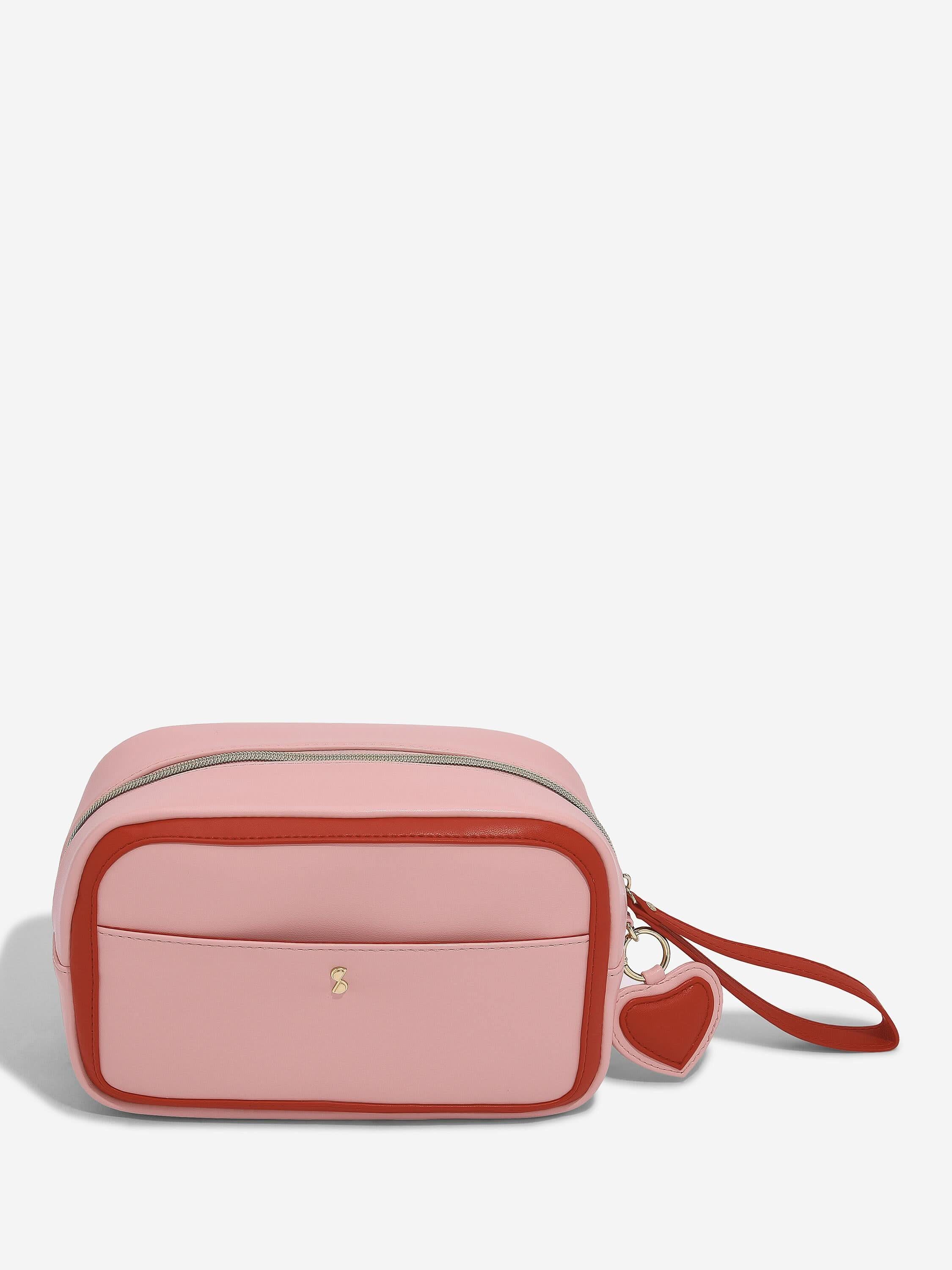 Stackers Toilettas met hartvormige sleutelhanger Roze - Mystackers