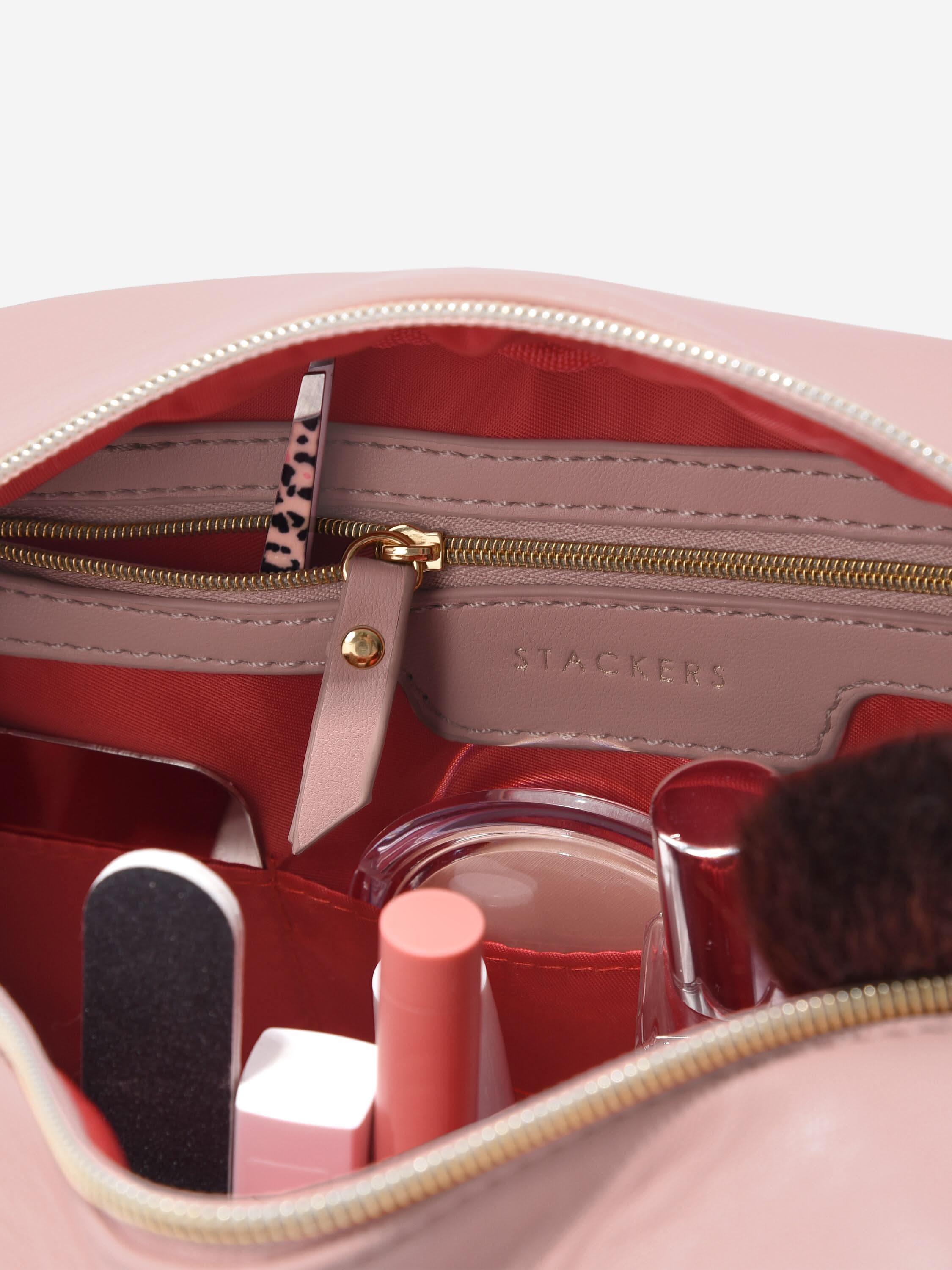 Stackers Toilettas met hartvormige sleutelhanger Roze - Mystackers