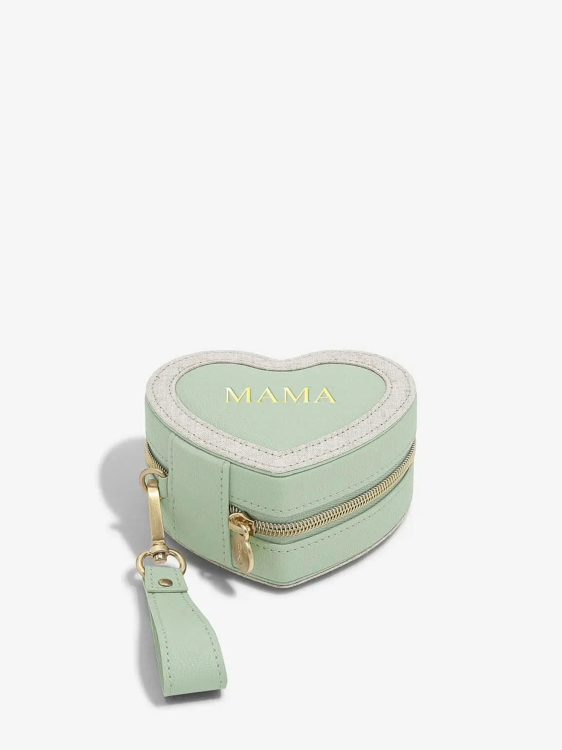 Stackers Mama Heart Travel Jewellery Box Groen - Mystackers