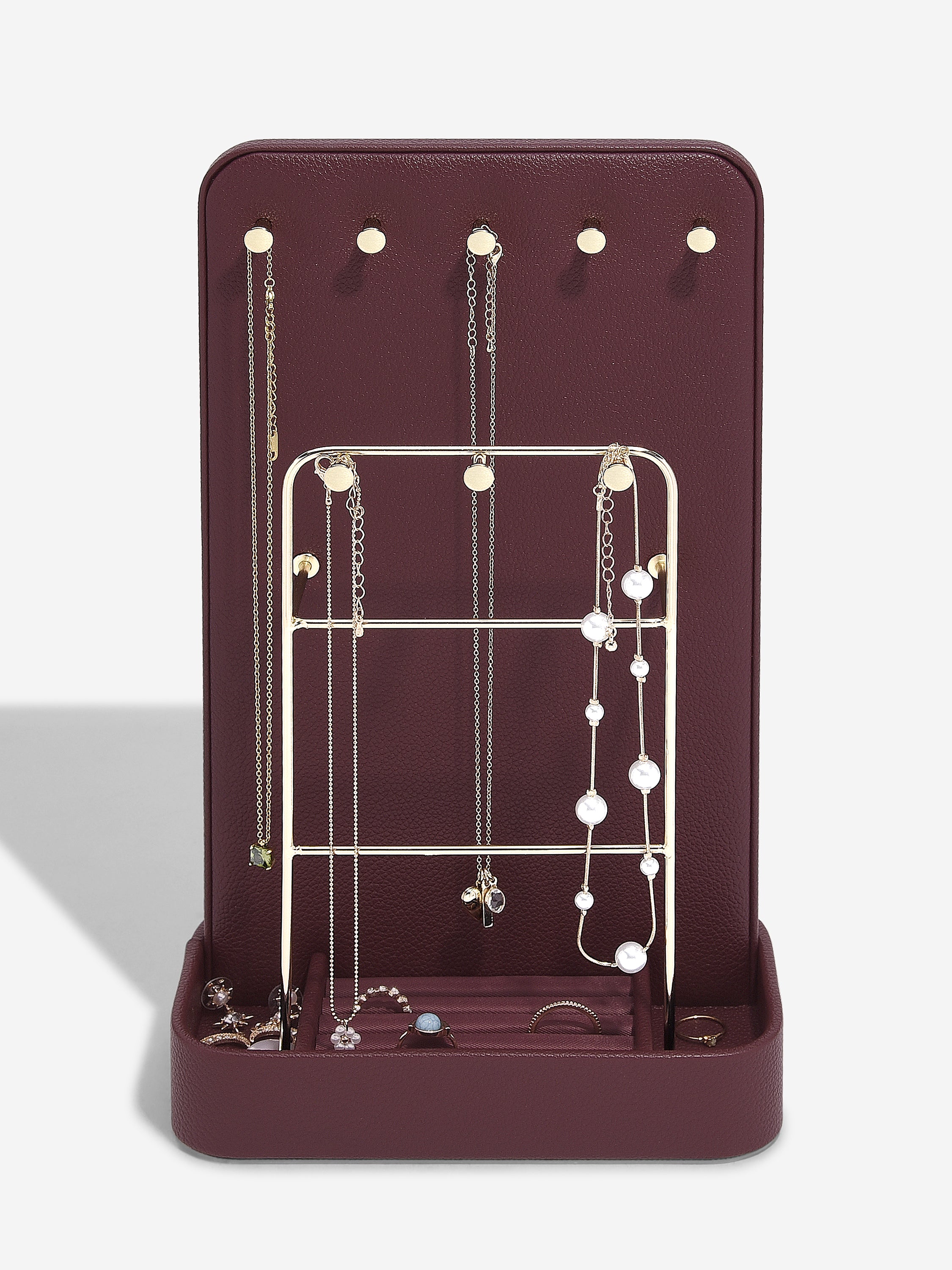 Stackers All-In-One Sieradenstandaard Bordeaux - Stackers.be
