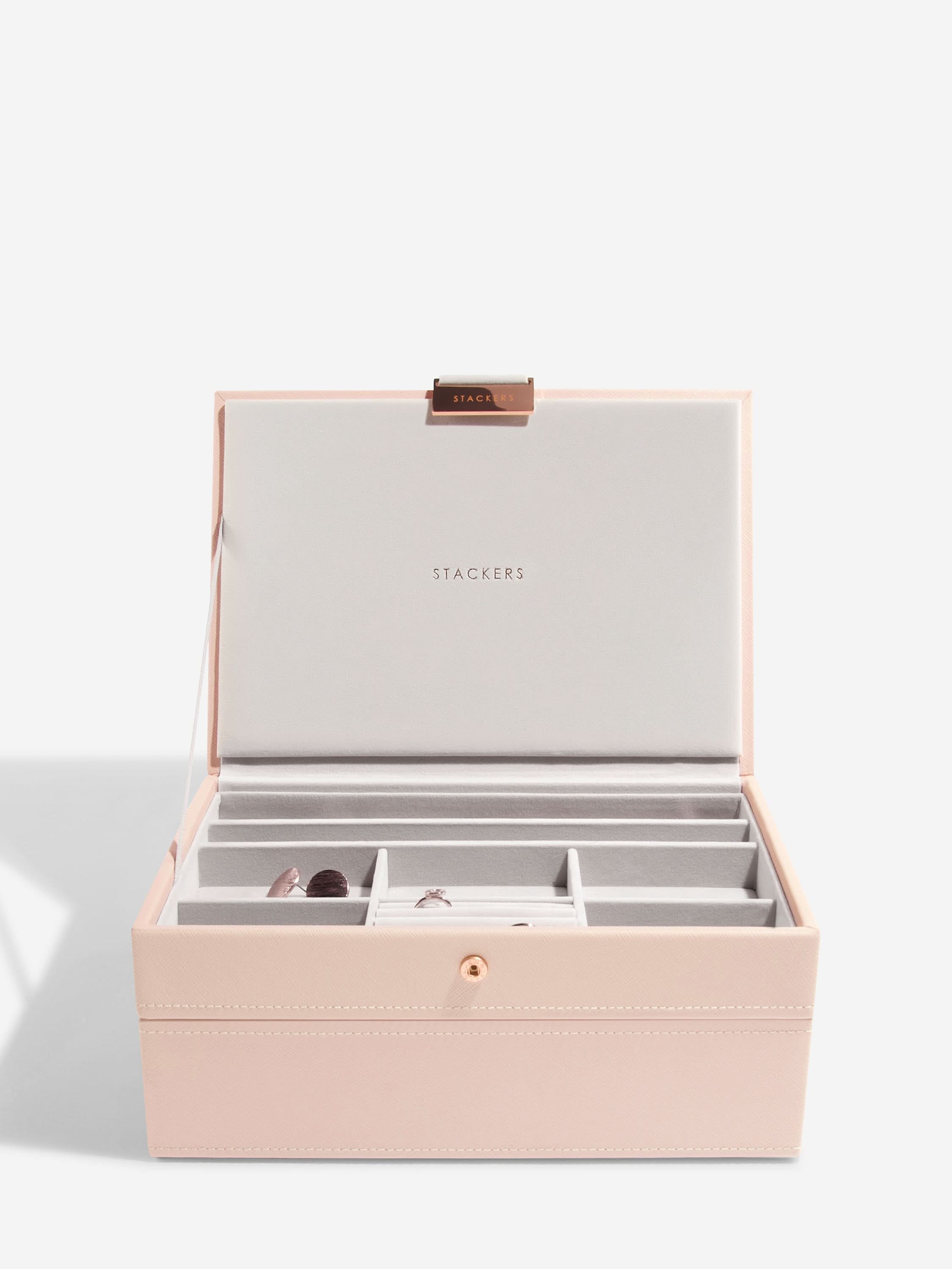 Stackers Klassieke Juwelendoos Set van 2 Roze - Mystackers
