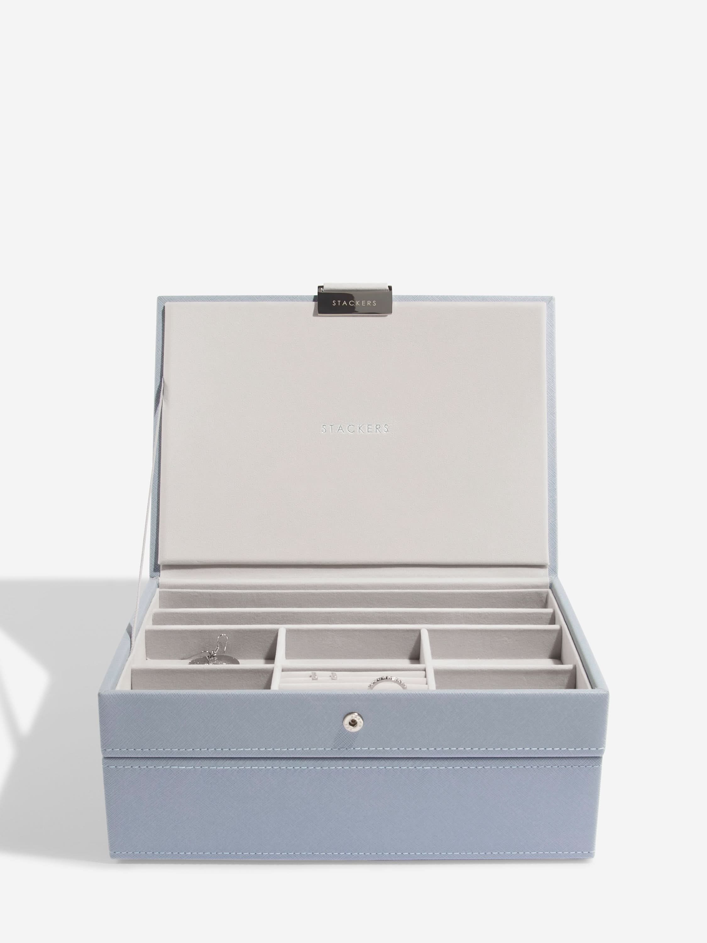 Stackers Klassieke Juwelendoos Set van 2 Blauw - Mystackers