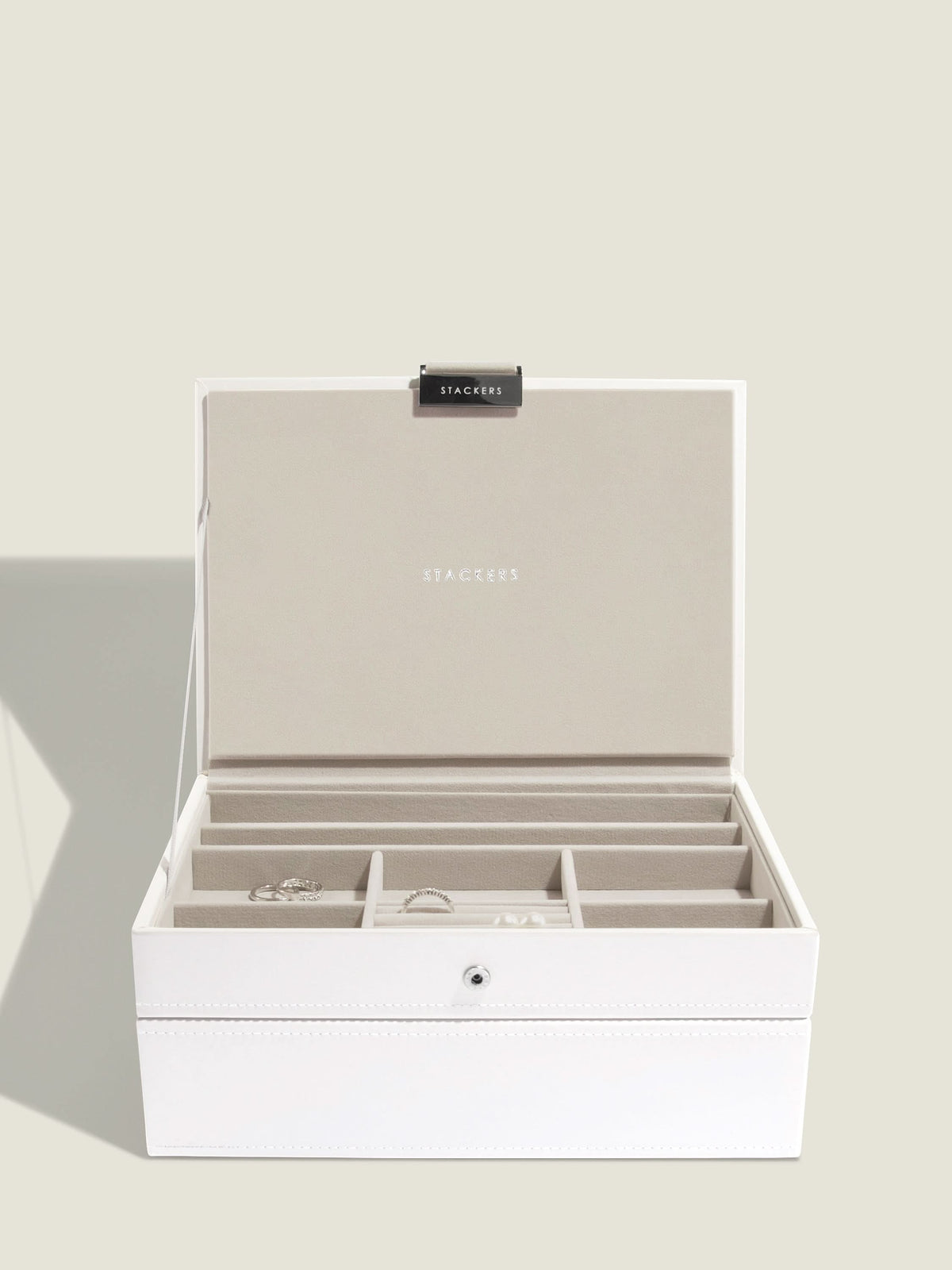 Stackers Klassieke Juwelendoos Set van 2 Wit - Mystackers