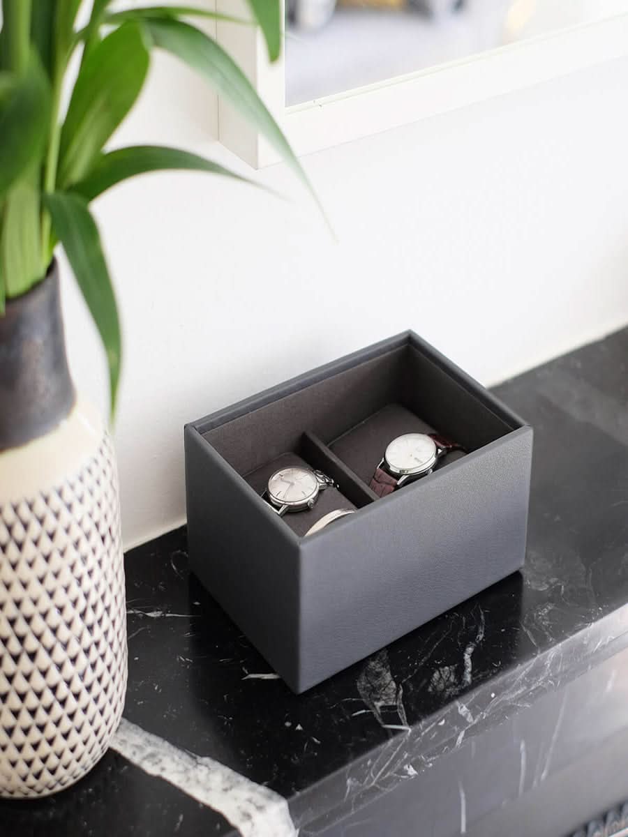Stackers Mini Horlogelaag Zwart & Grijs - Mystackers